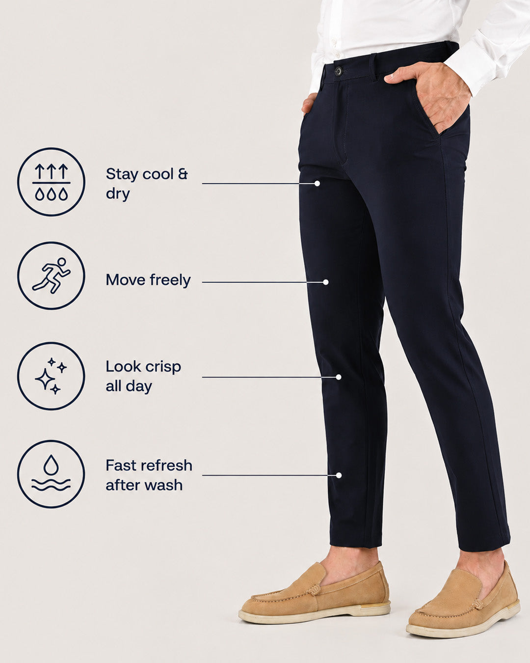 Navy - Power Stretch All Mode Pants
