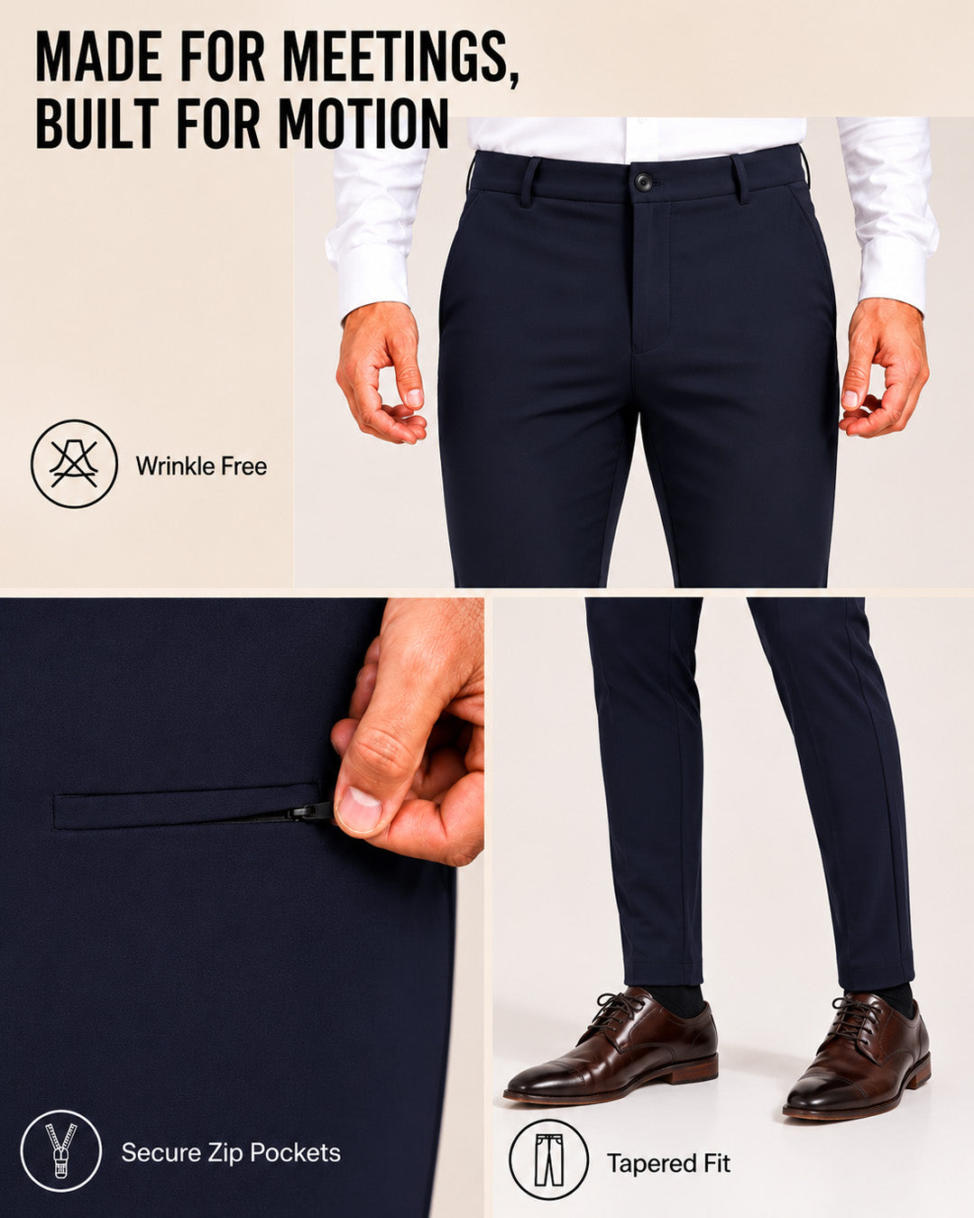 Navy - Power Stretch All Mode Pants