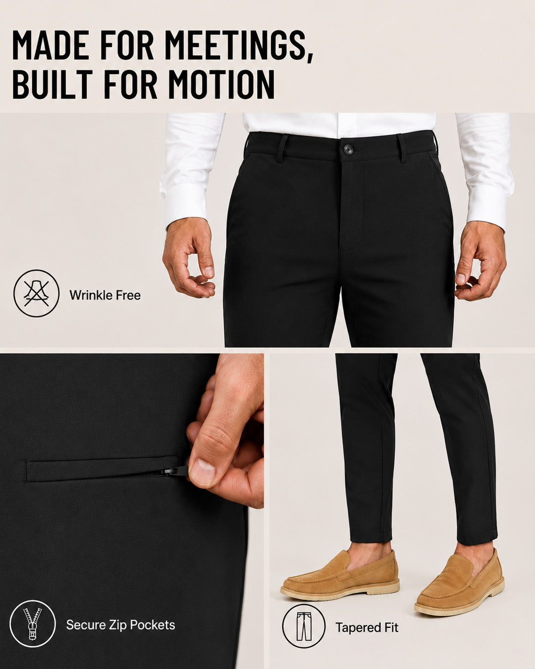 Black - Power Stretch All Mode Pants