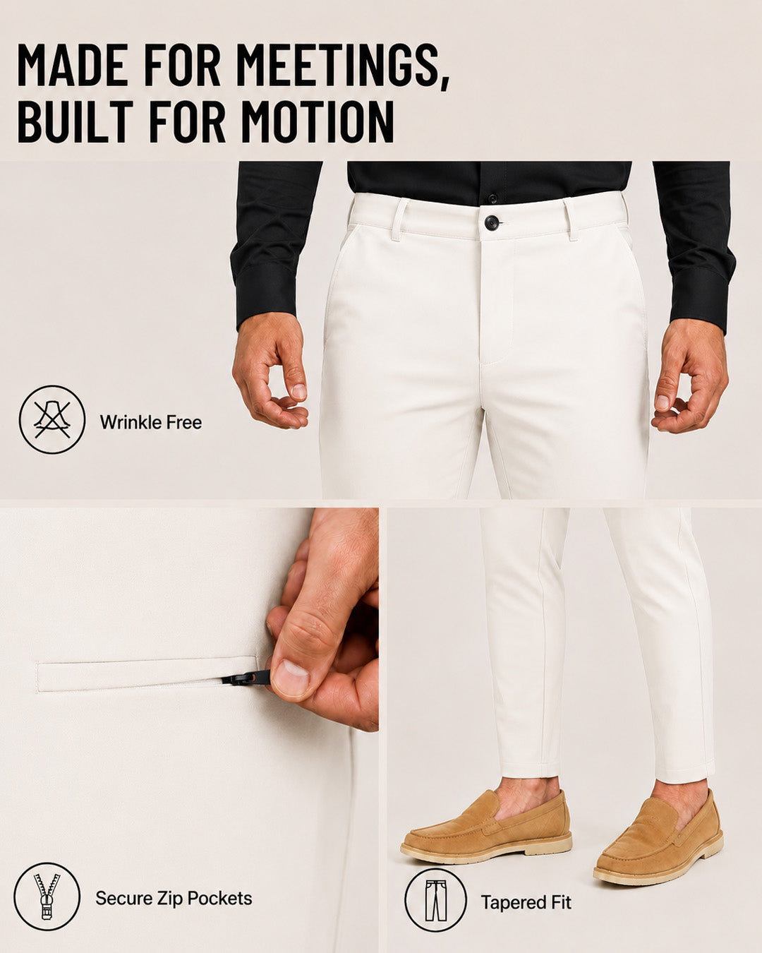 White - Power Stretch All Mode Pants