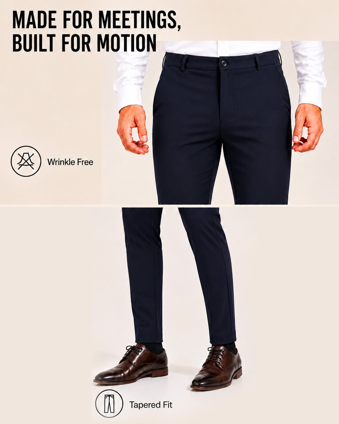 Navy - Power Stretch All Mode Pants