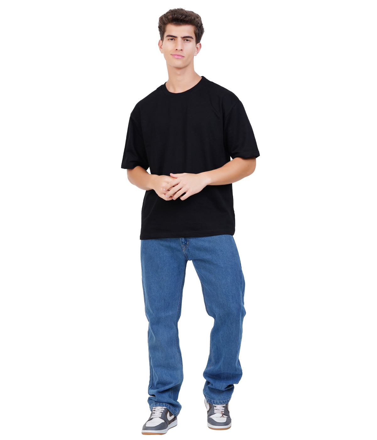 Oversized 100% Cotton T-Shirt – Black | Bold Streetwear Essential