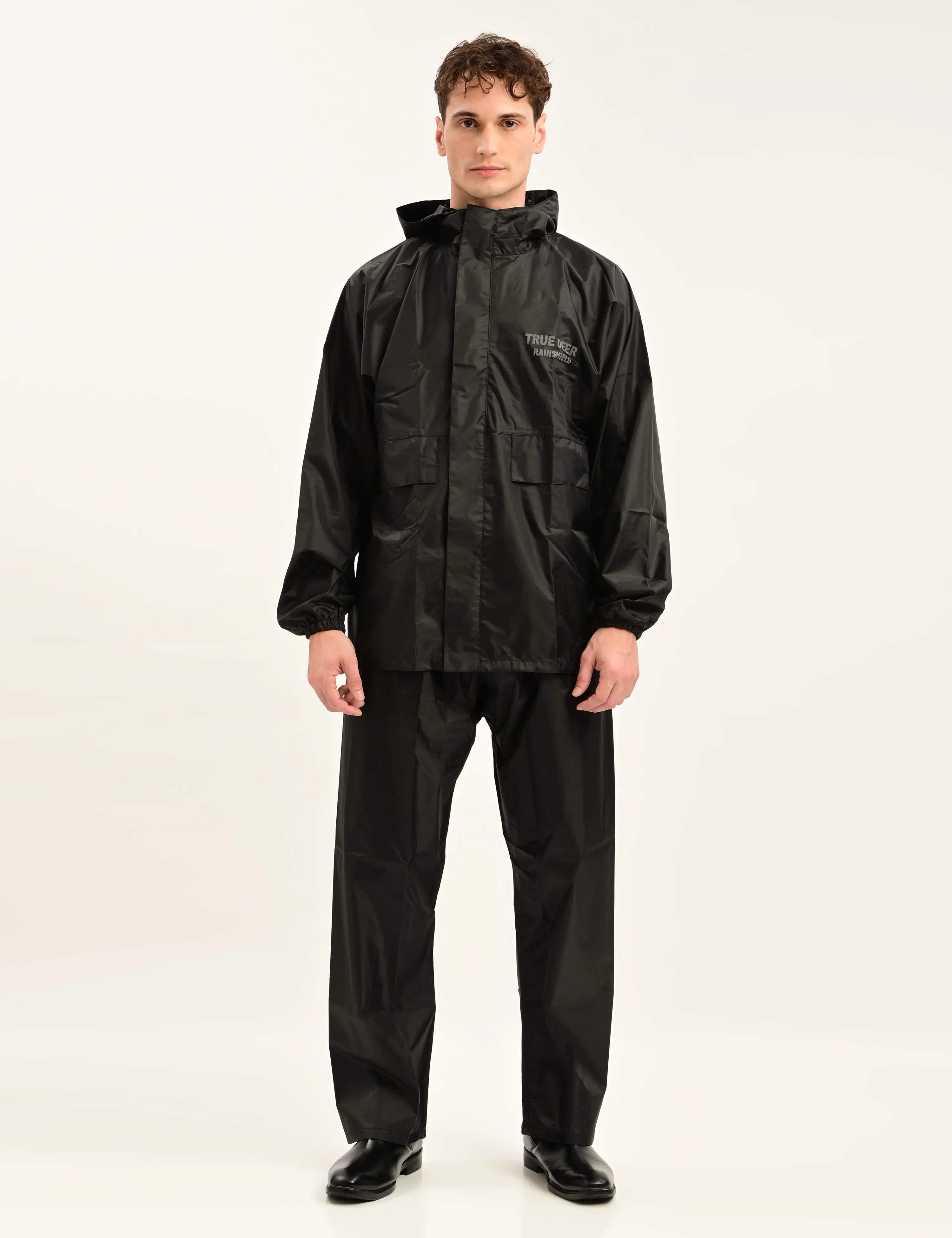 Black  - RainShield Jacket & Pant | Complimentary Waterproof Mobile Pouch