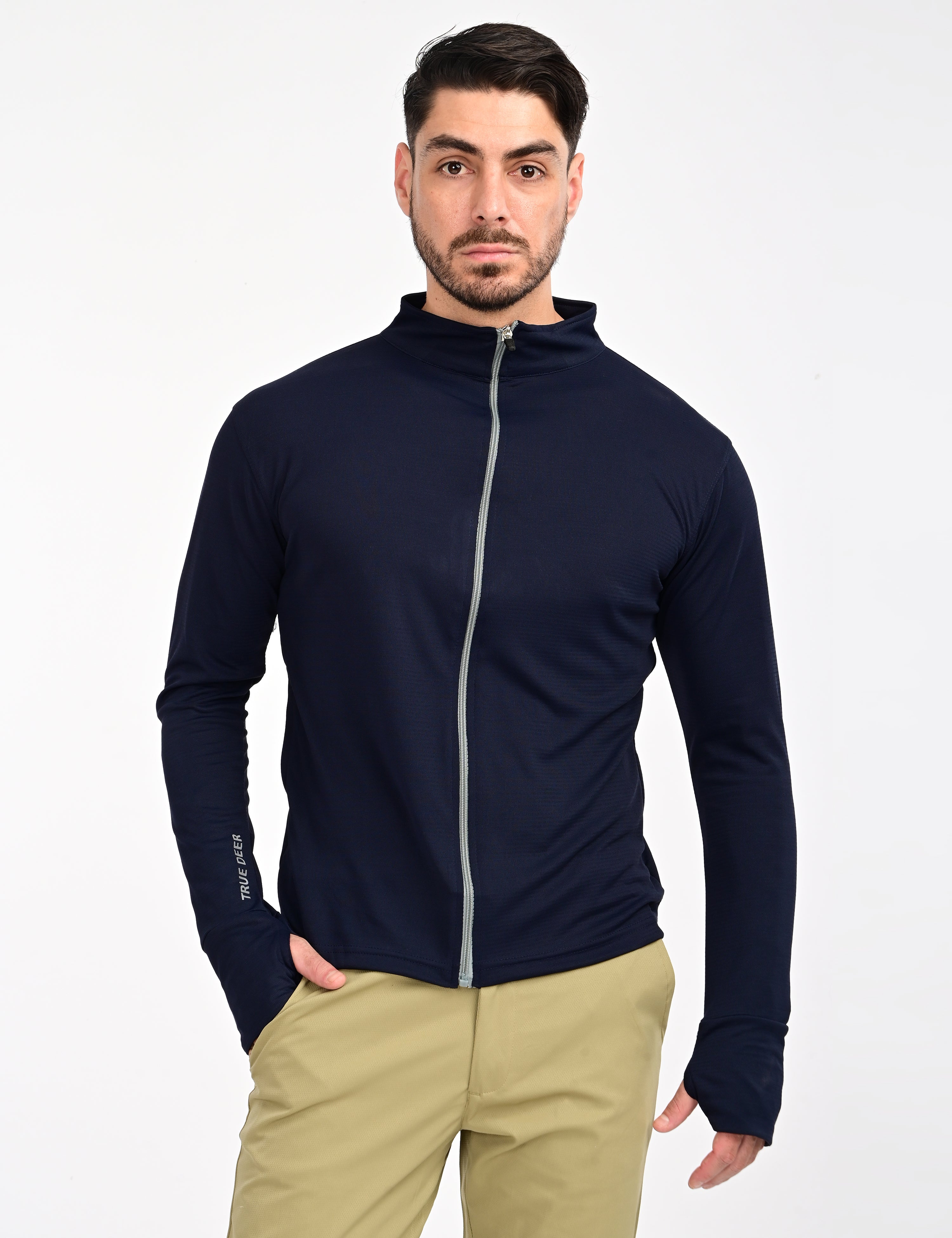 Navy Blue - Skincare Jacket with UPF 50+ Protection | Lightweight Jackets for Unisex