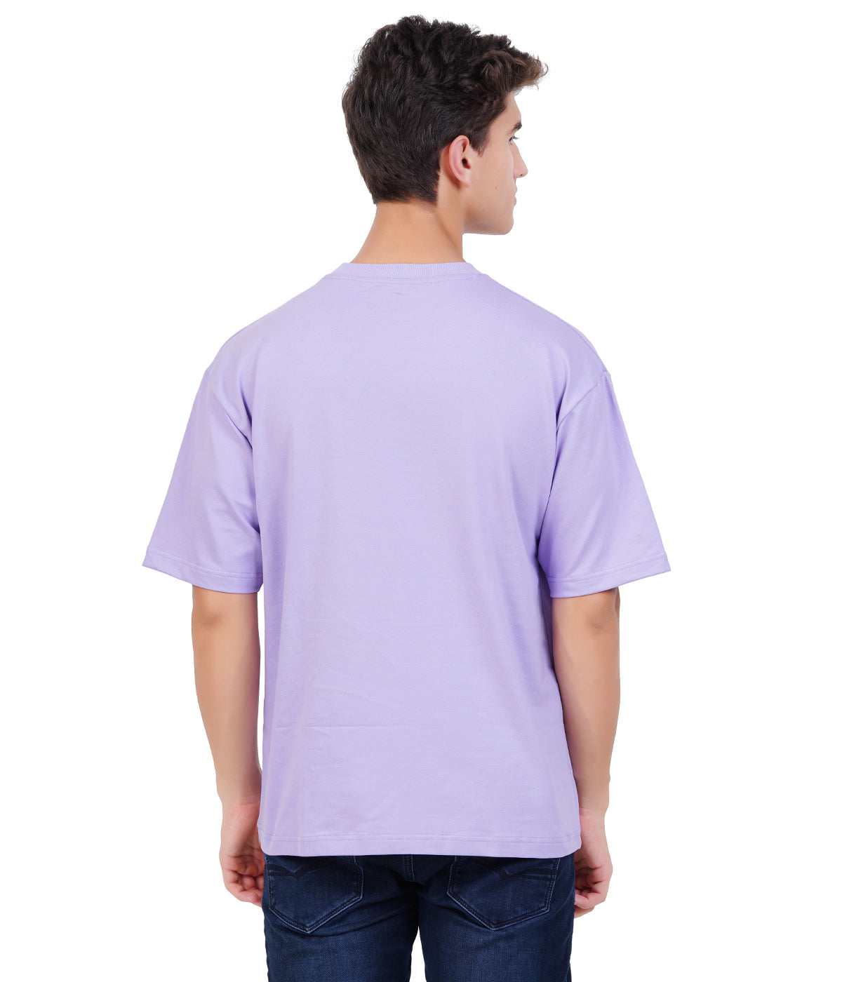 Oversized 100% Cotton T-Shirt – Lilac | Soft Hue, Strong Statement