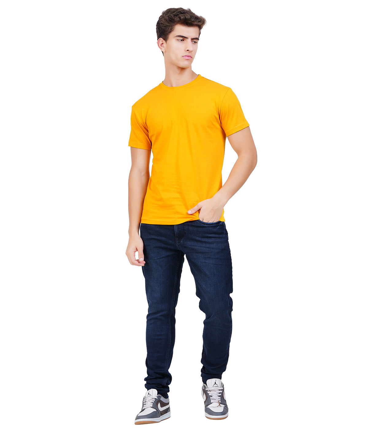 Round Neck T-Shirt – Trendy Regular Fit Cotton Tee - Pack of 3