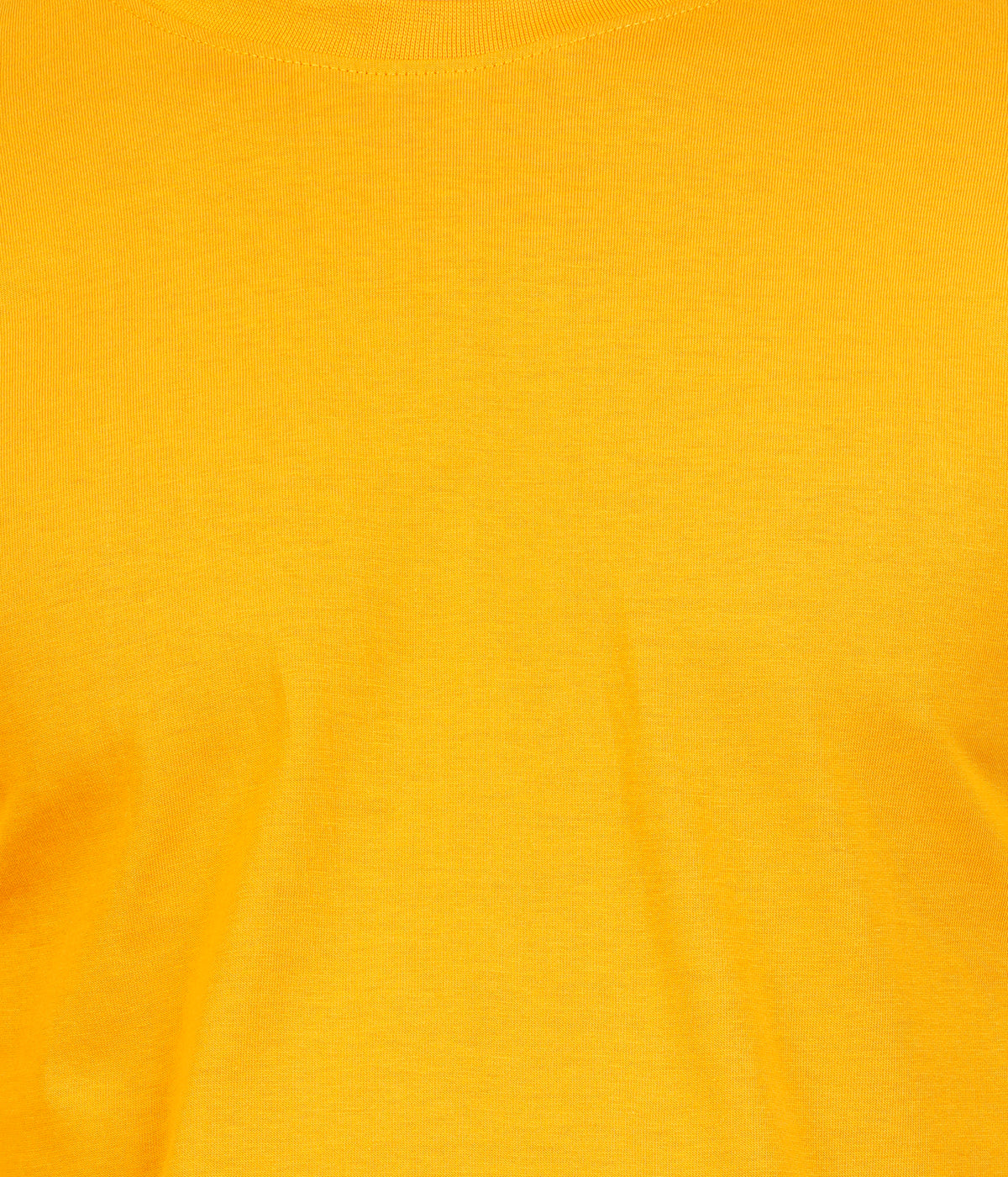 Mustard Round Neck T-Shirt | 100% Cotton | Bio Wash Single Jersey | Regular Fit