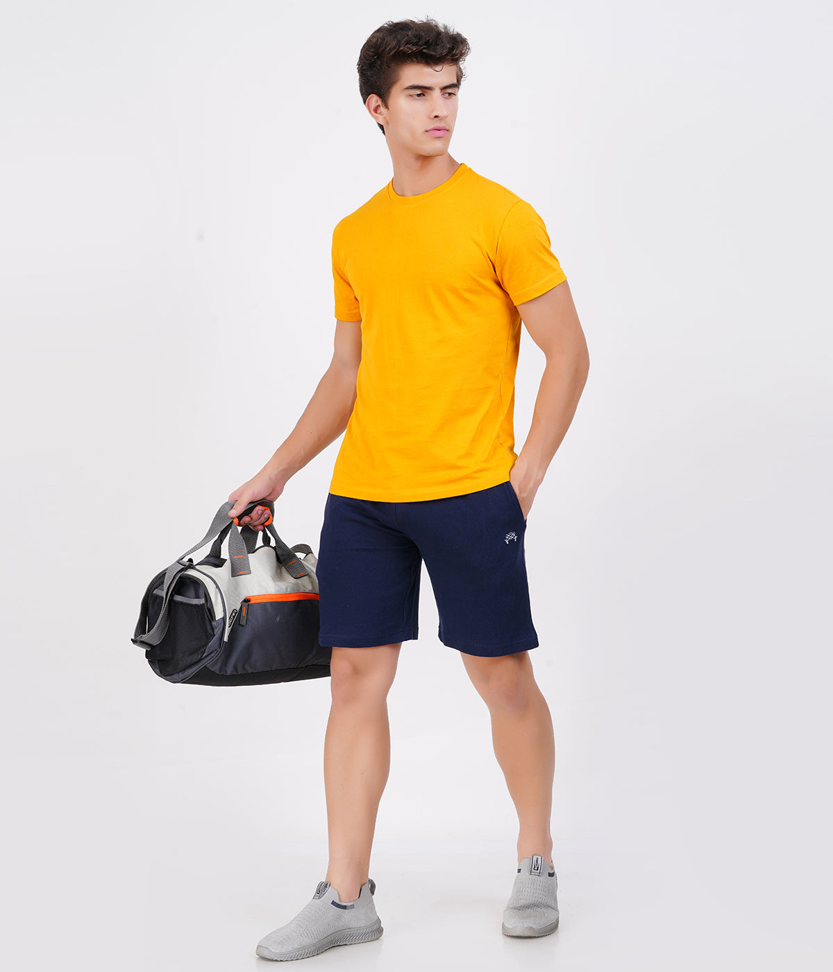 Navy Loop knit Shorts | 100% Recycled Cotton