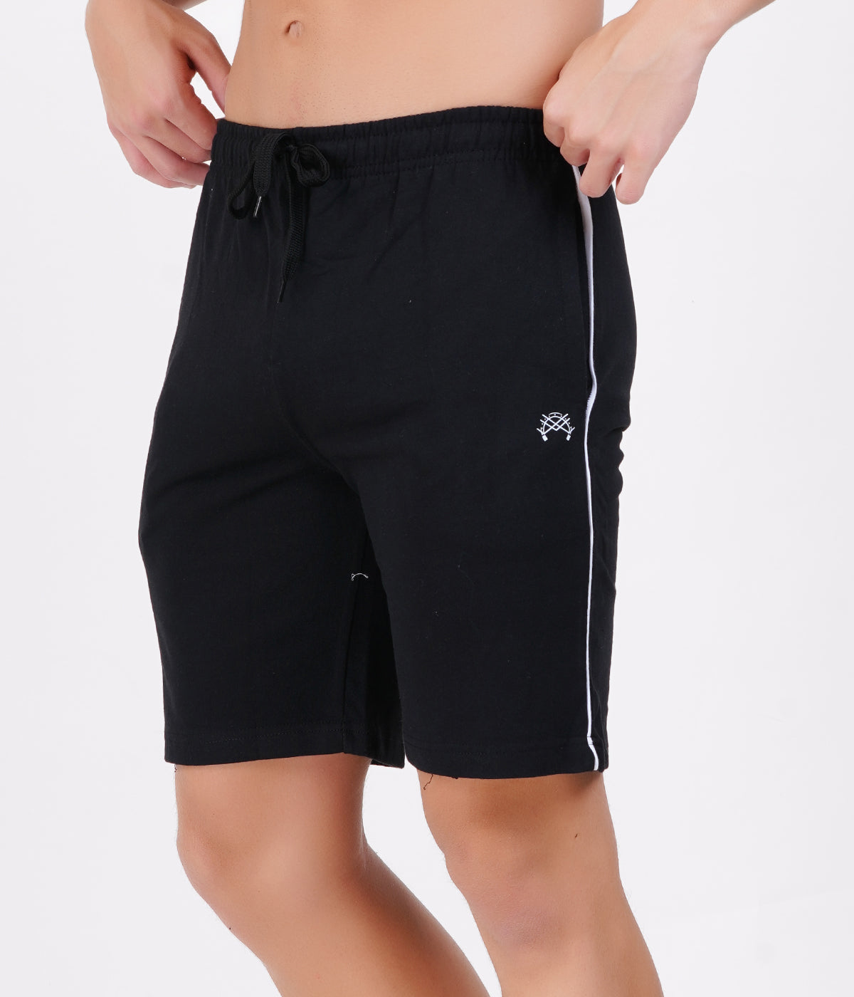 Men’s Basic Piping Shorts Set of 5 | 100% Recycled Cotton Loopknit | Comfort Fit Everyday Combo