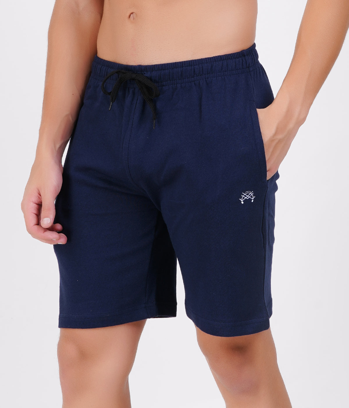 Navy Loop knit Shorts | 100% Recycled Cotton