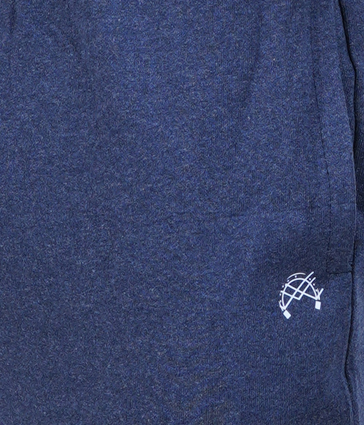 Navy Melange Slim Fit Recycled Cotton Joggers for Men