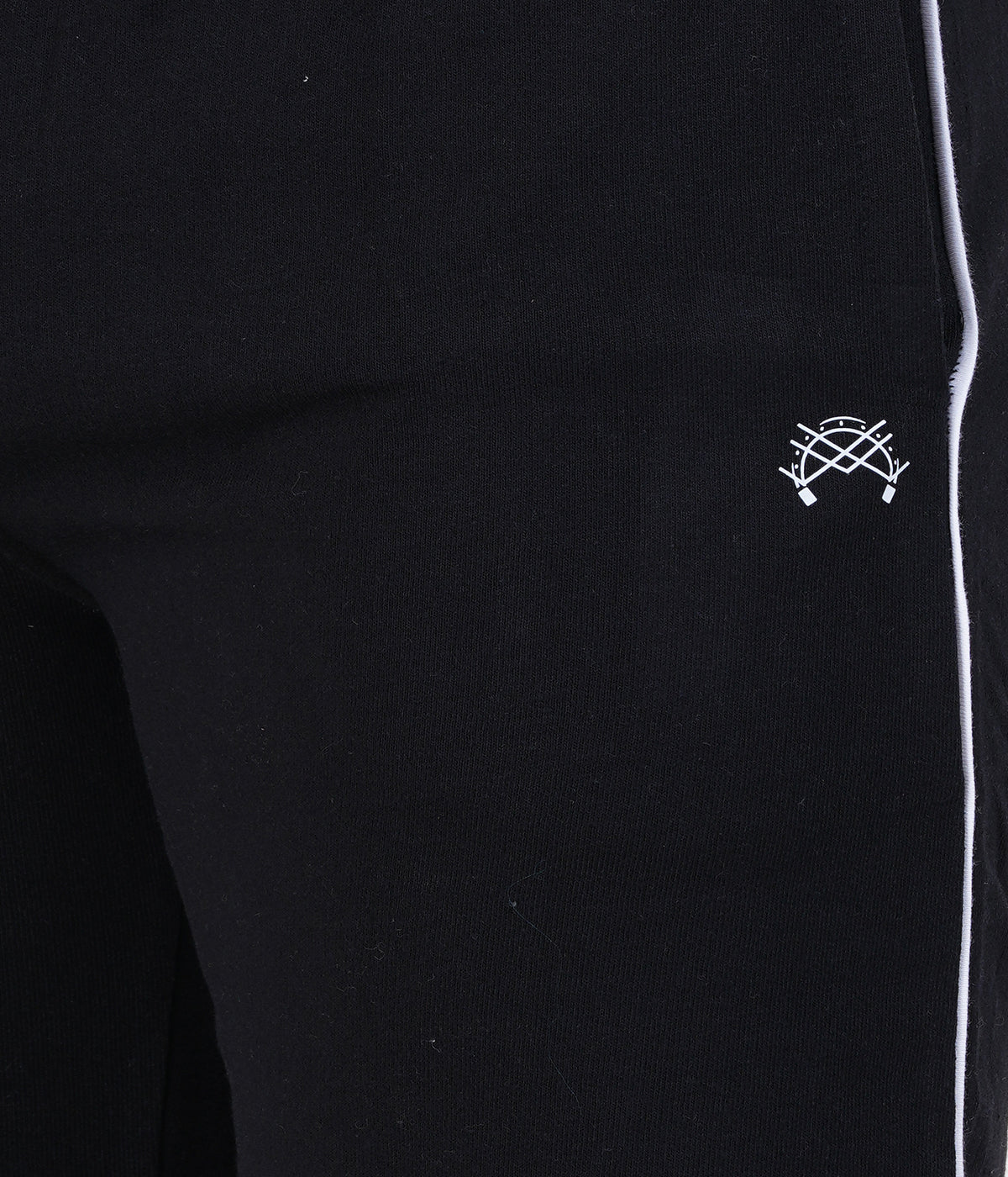 Men’s Black Basic Piping Shorts | 100% Recycled Cotton | Everyday Essential