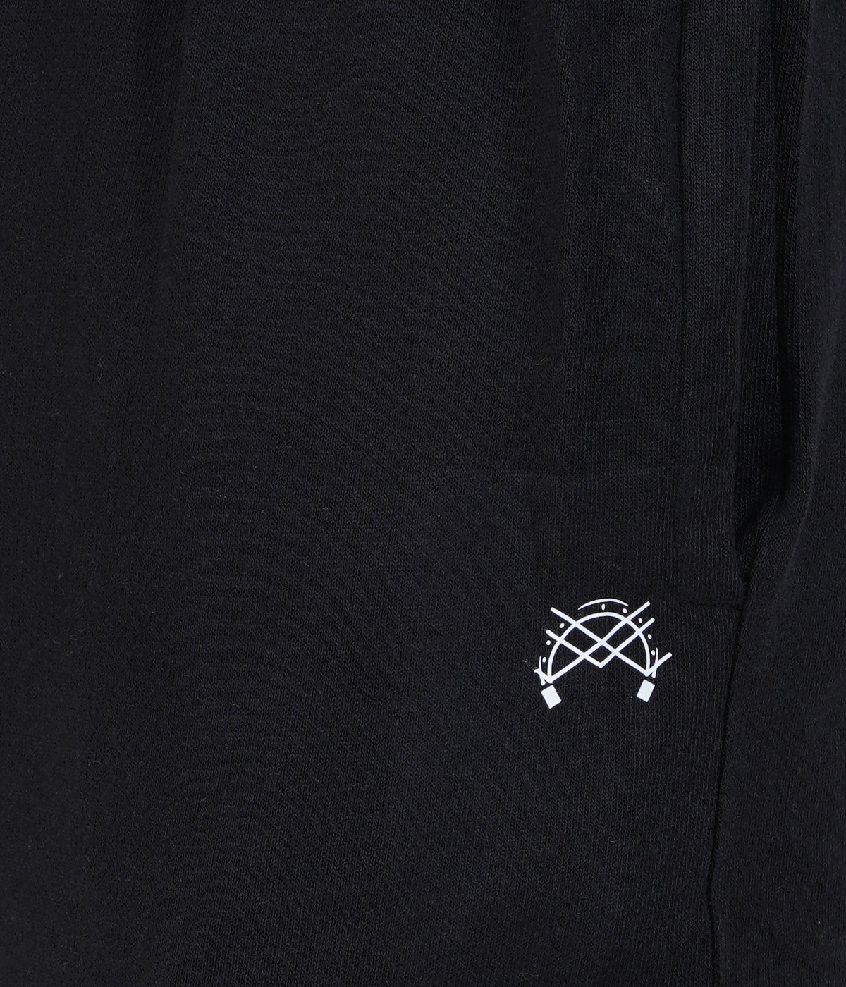 Black Slim Fit Recycled Cotton Joggers for Men