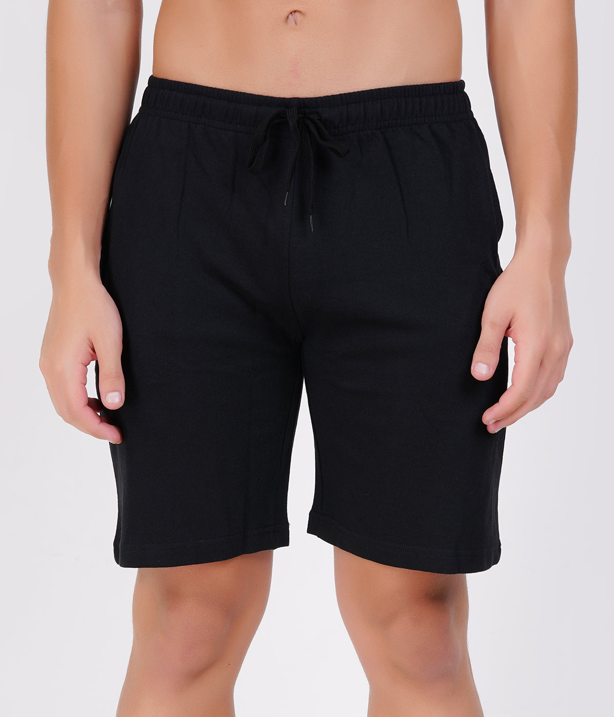 Black Loop knit Shorts  | Timeless Essential