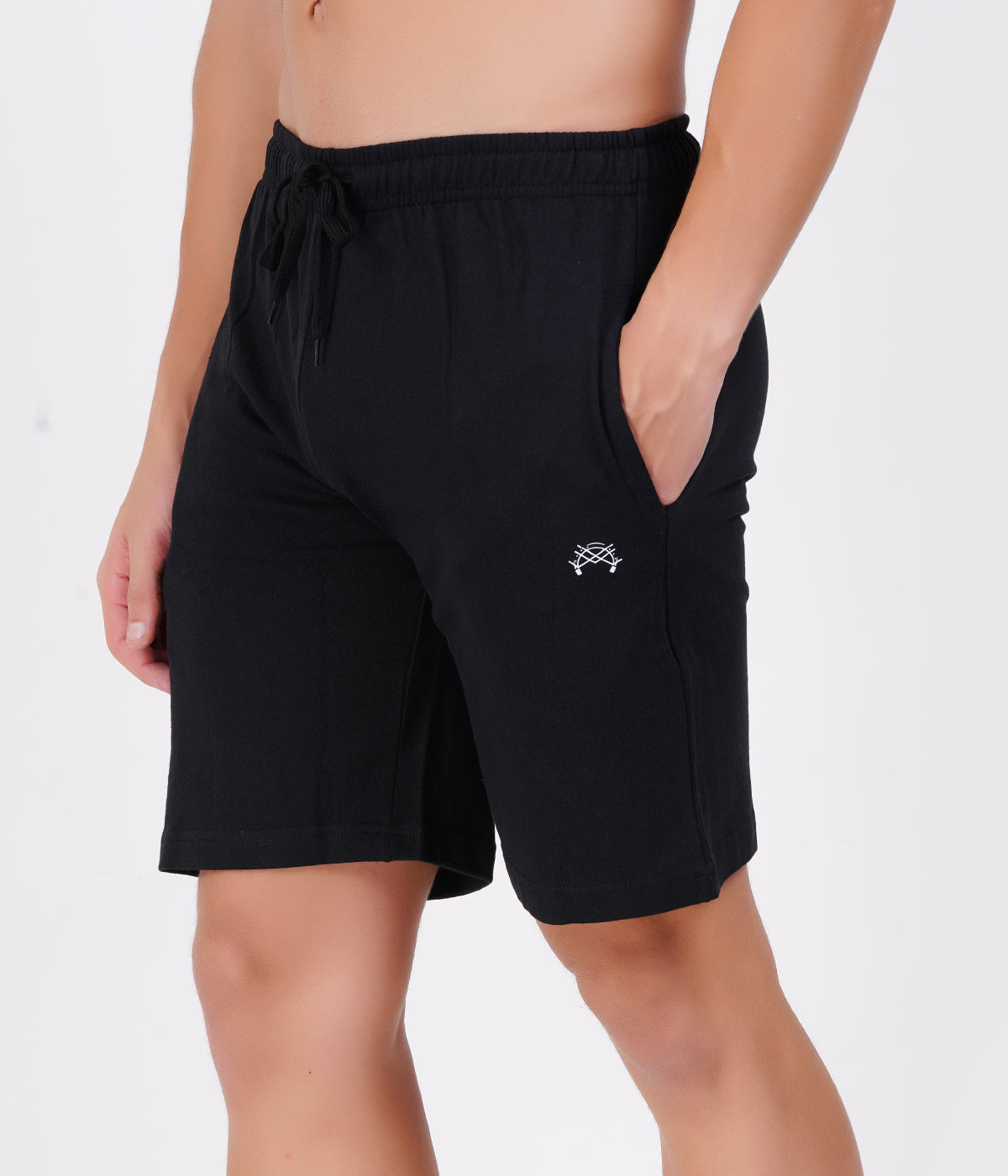 Black Loop knit Shorts  | Timeless Essential