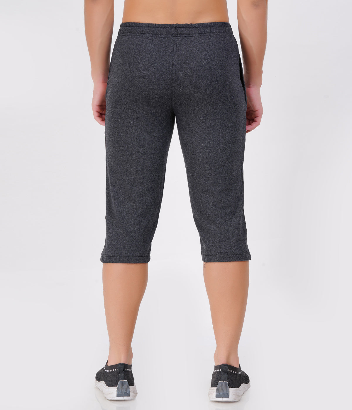 Charcoal 3/4th Shorts – Smart Neutral for Modern Wardrobe