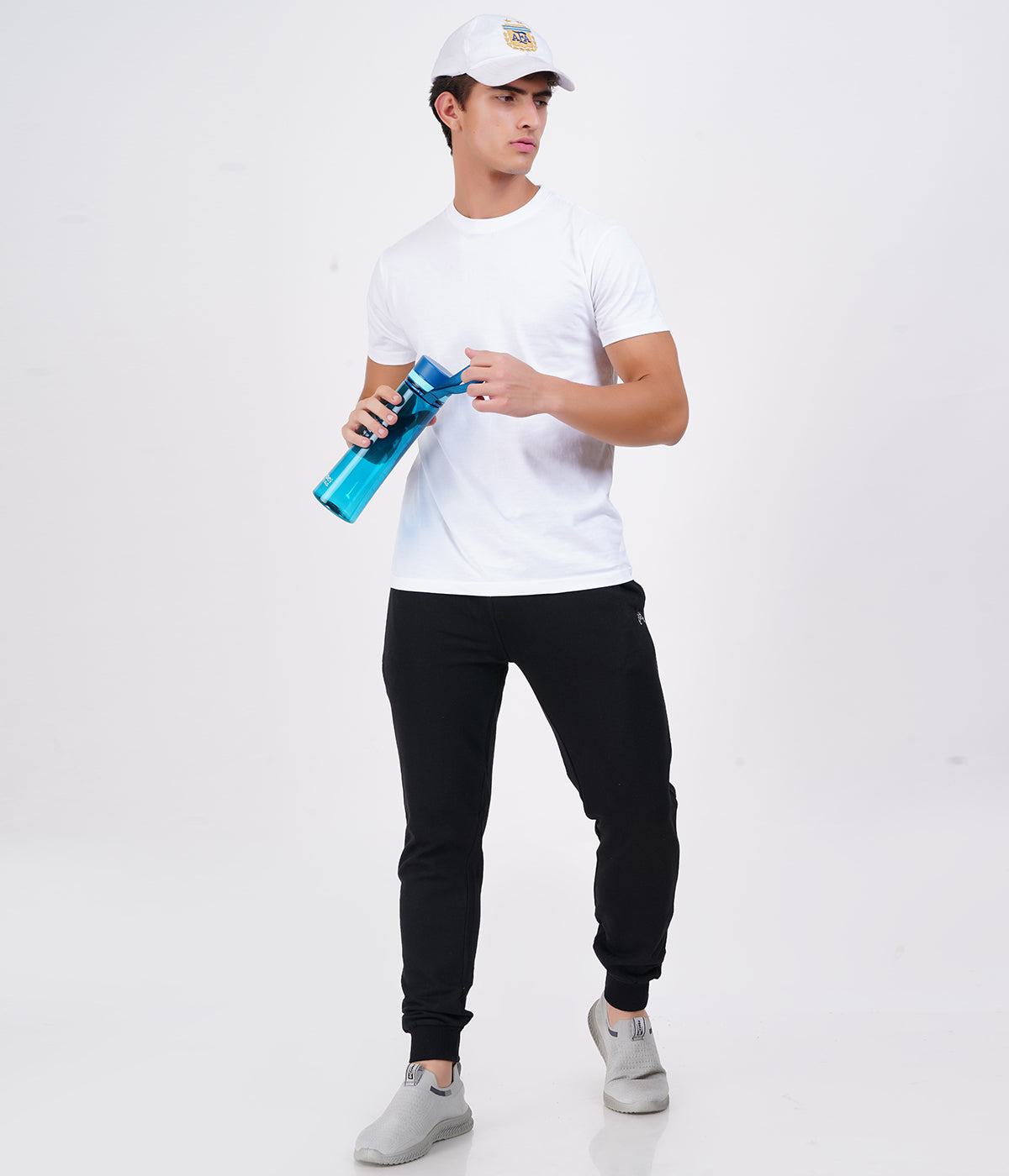 Men’s Slim Fit Recycled Cotton Joggers – Pack of 3 (Multicolor) | Navy, Navy Melange, Charcoal | M–XXL
