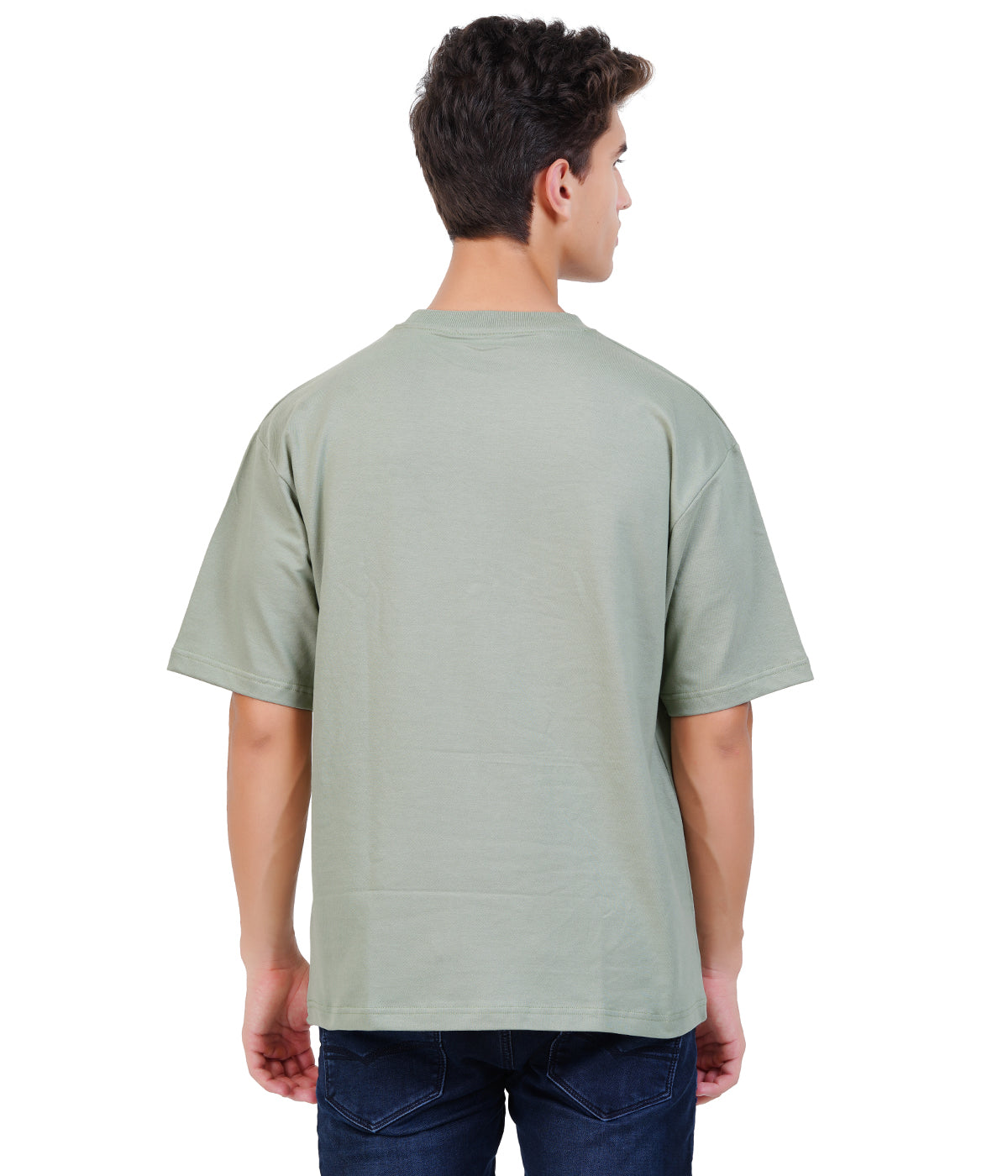Oversized 100% Cotton T-Shirt – Aqua Green | Fresh and Vibrant Style