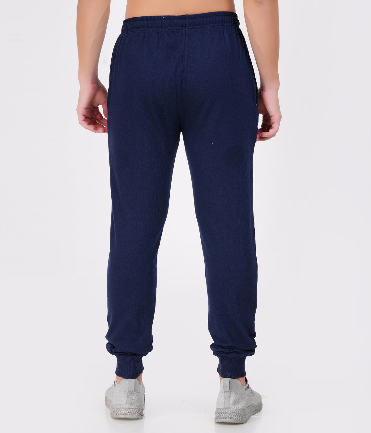 Navy Slim Fit Recycled Cotton Joggers for Men