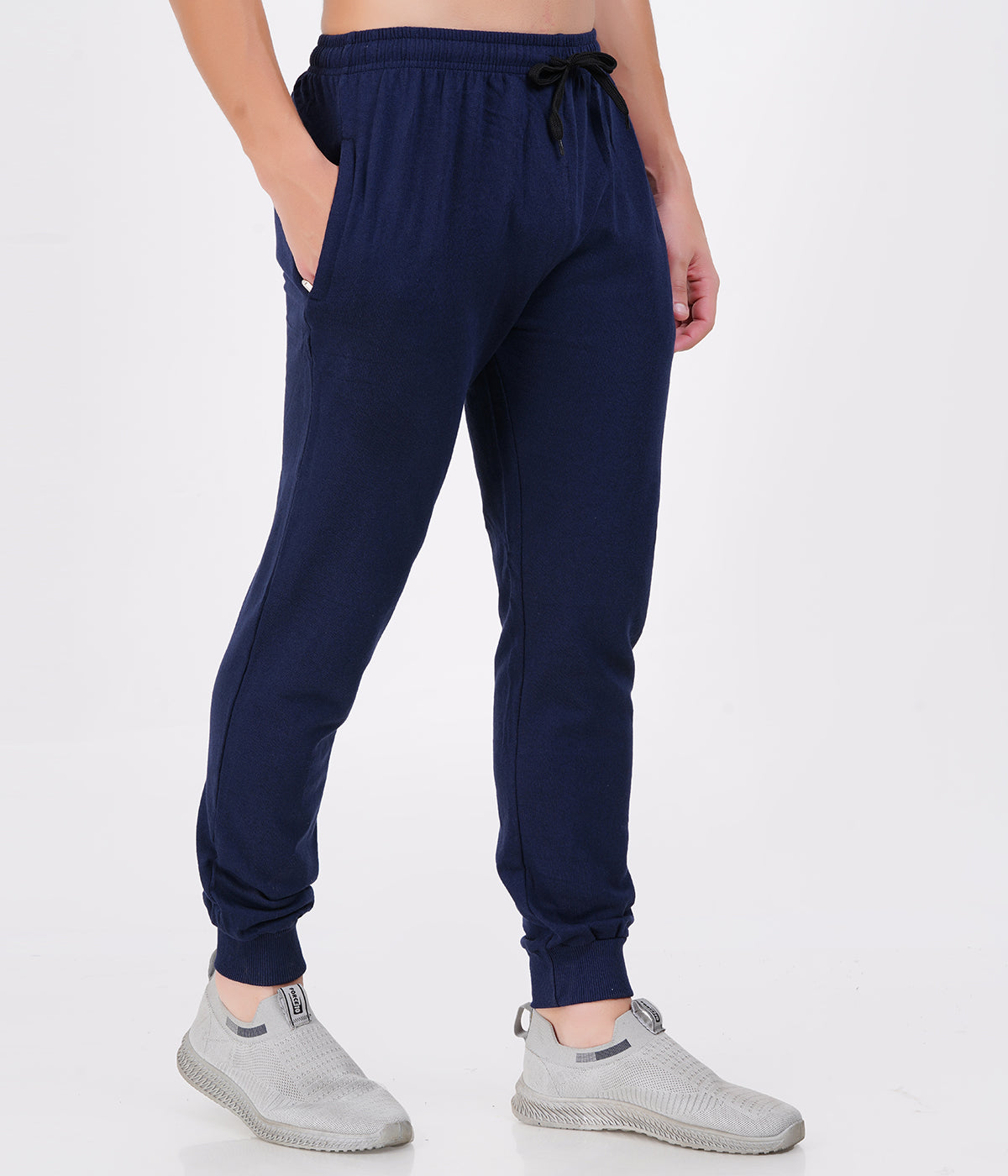 Men’s Slim Fit Recycled Cotton Joggers – Pack of 3 (Multicolor) | Navy, Navy Melange, Charcoal | M–XXL