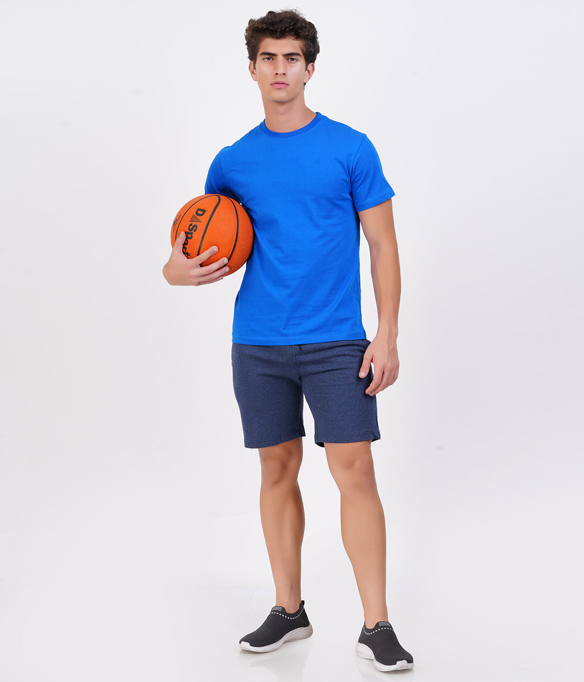 Everyday Essential Men’s Active Combo | Collared T-Shirt without Pocket + Track Pants + Piping Shorts