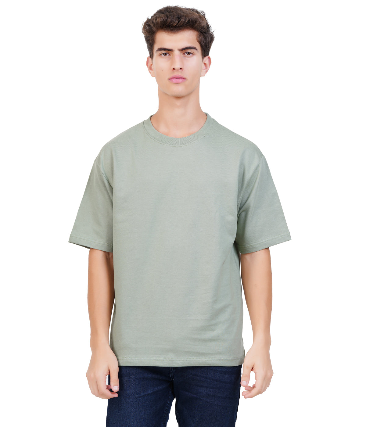 Oversized 100% Cotton T-Shirt – Aqua Green | Fresh and Vibrant Style