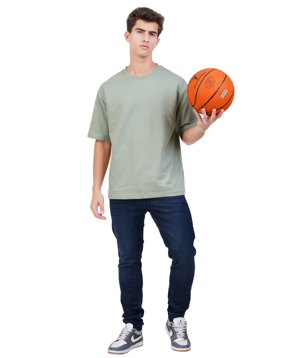 Oversized 100% Cotton T-Shirt – Aqua Green | Fresh and Vibrant Style