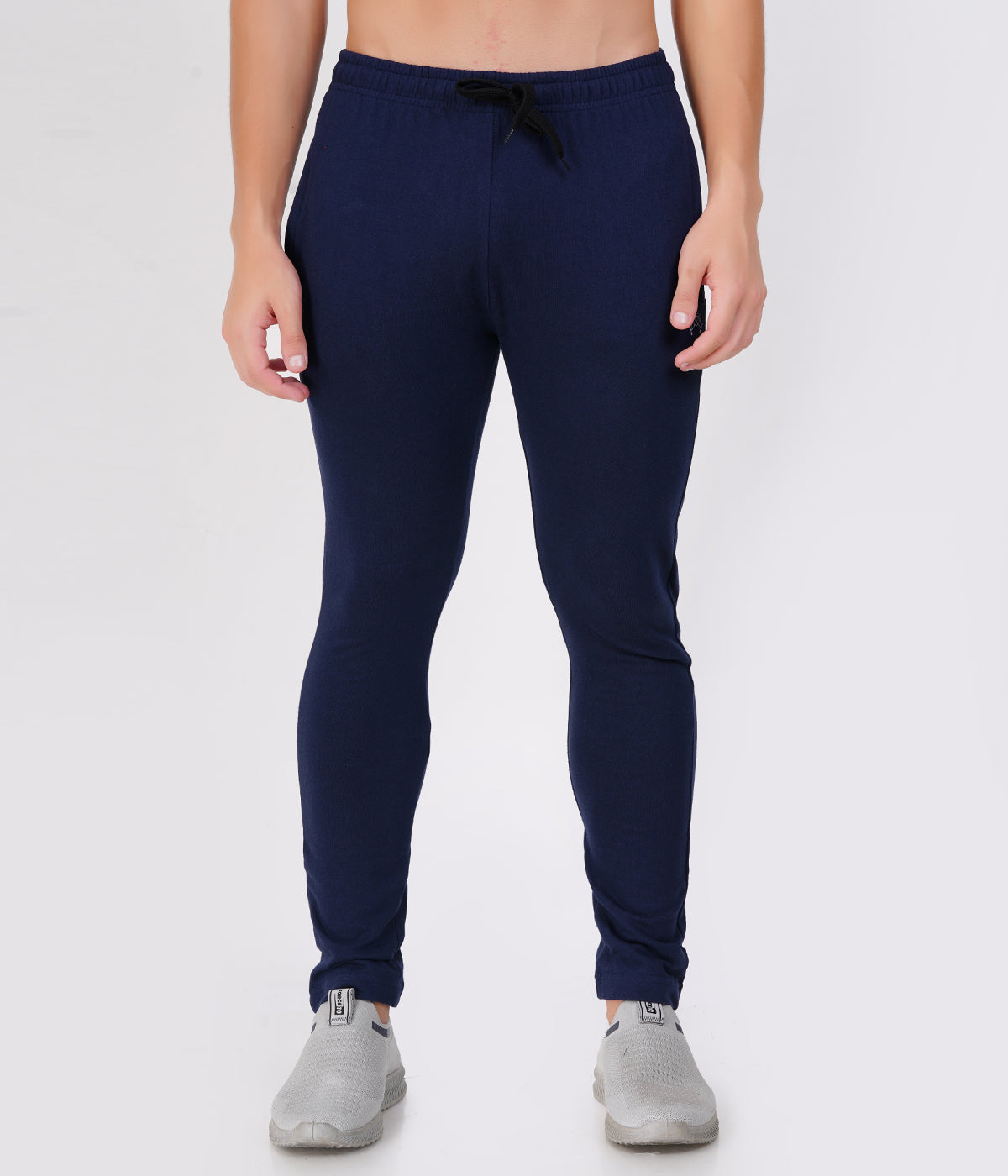 Navy Blue Basic Track Pants – Slim Fit | Pack of 1