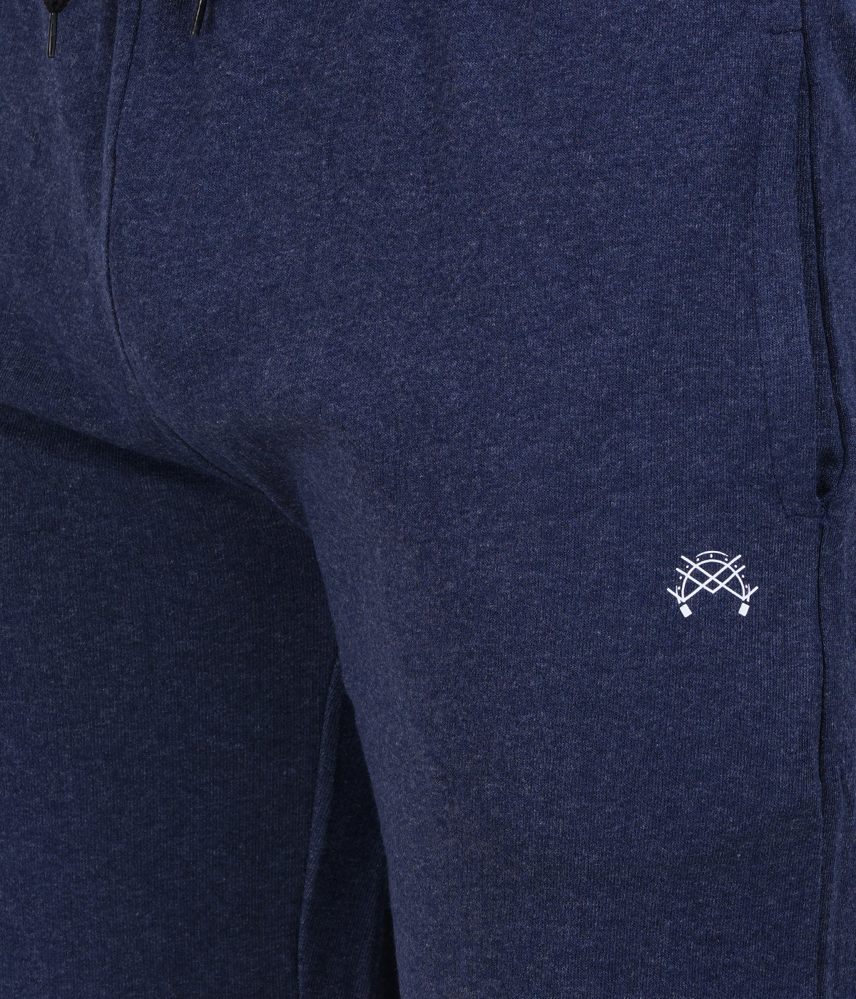 Navy Melange Loopknit Shorts  | Soft & Durable