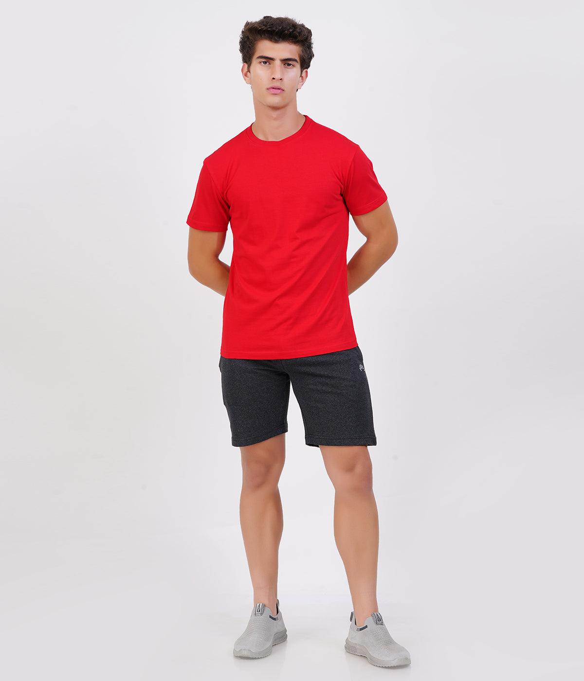 Charcoal Loop knit Shorts | Everyday Essential