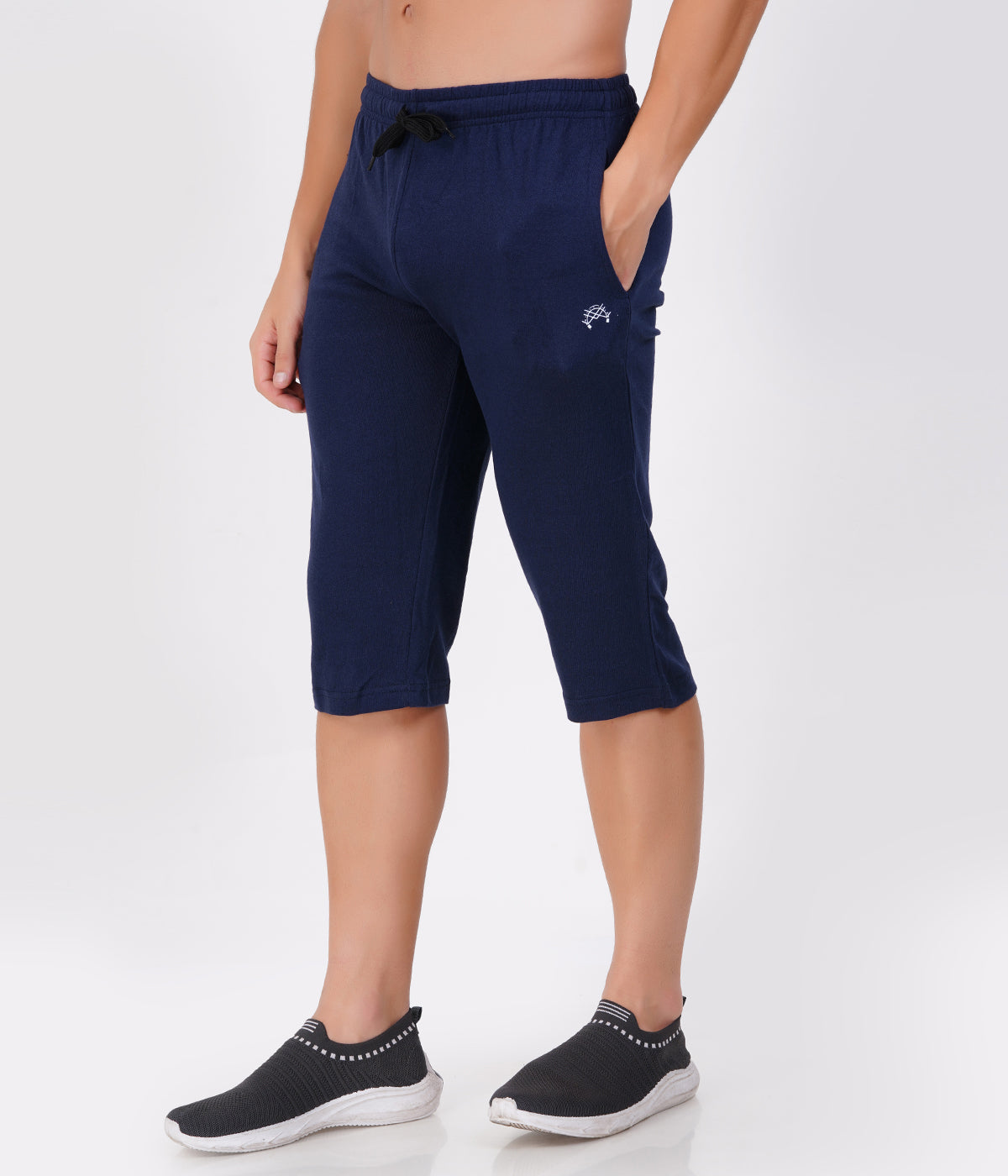 Navy 3/4th Shorts – Everyday Comfort in Classic Style