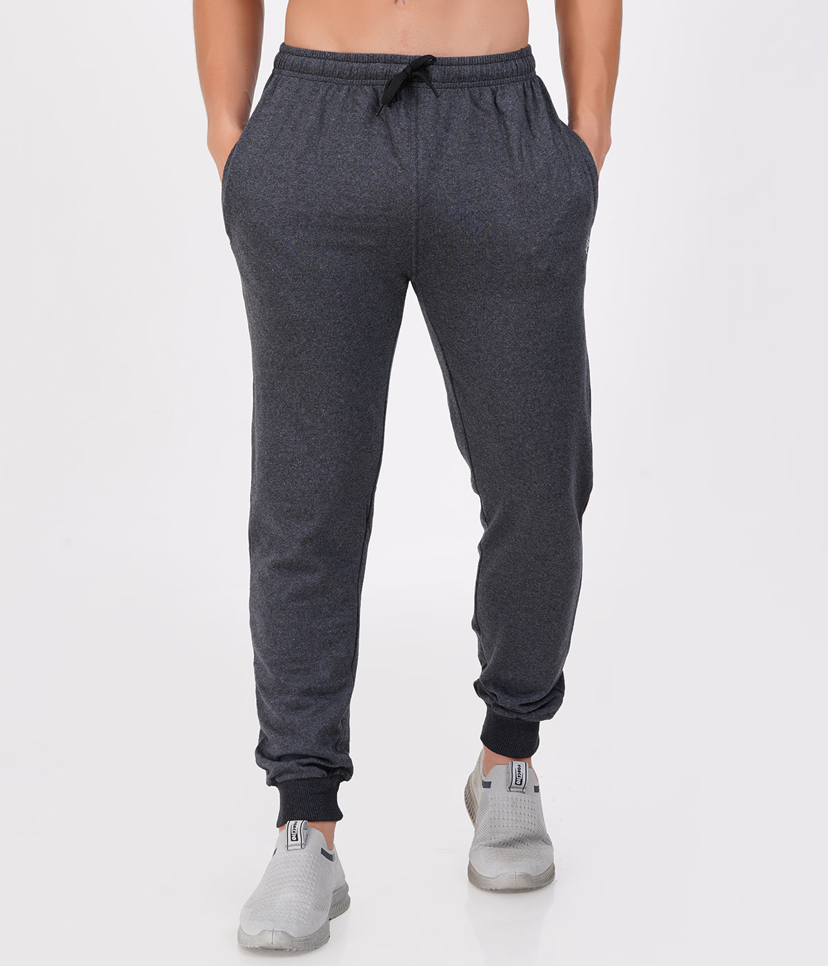 Charcoal Slim Fit Recycled Cotton Joggers for Men