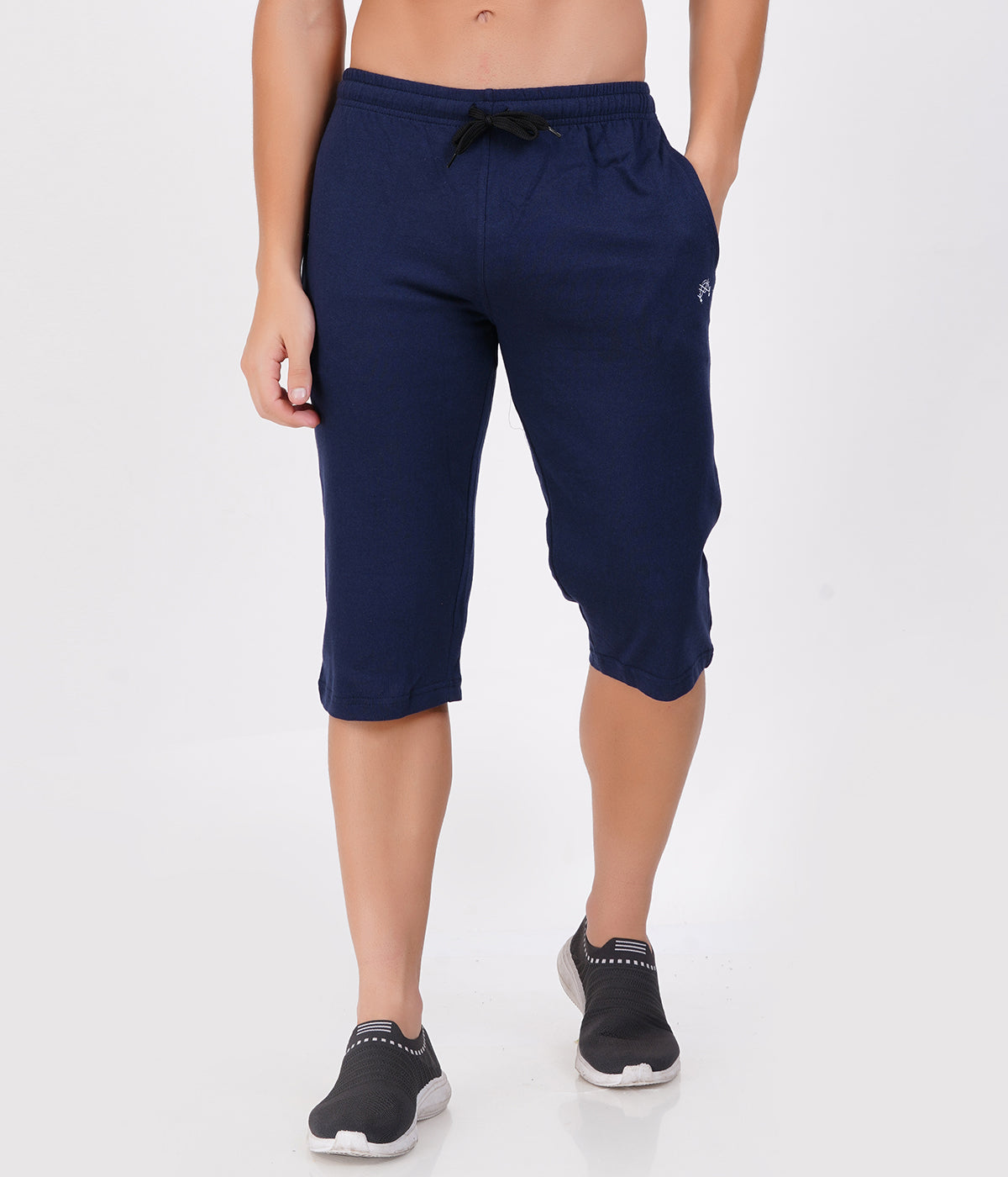 Navy 3/4th Shorts – Everyday Comfort in Classic Style