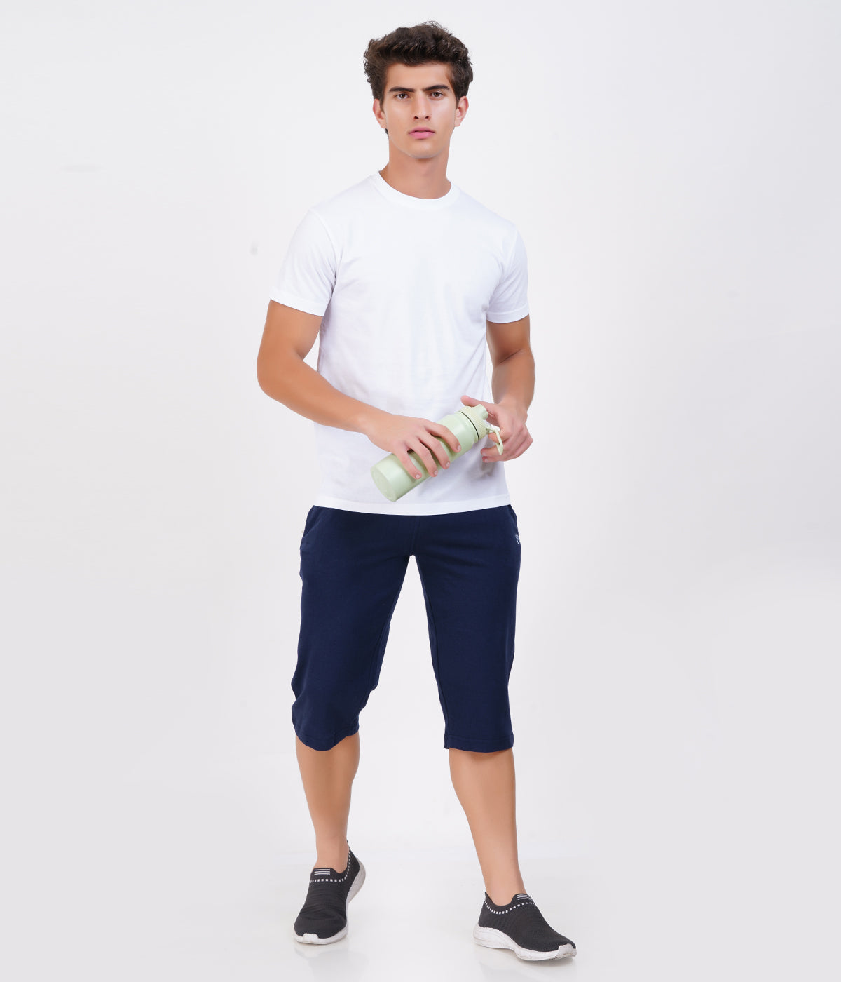 Navy 3/4th Shorts – Everyday Comfort in Classic Style