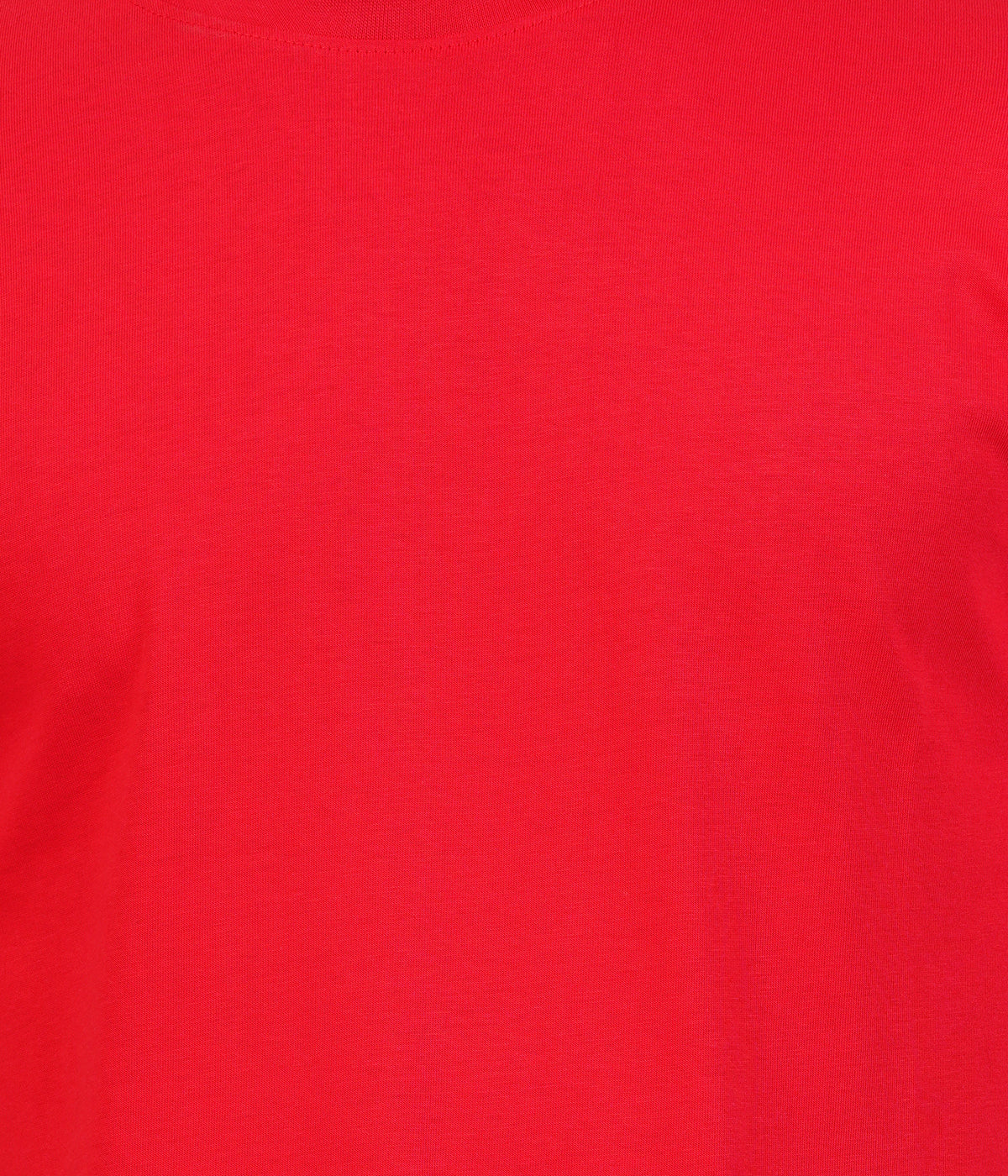 Men’s Classic Red Round Neck 100% Cotton T-Shirt – Regular Fit (Pack of 1)