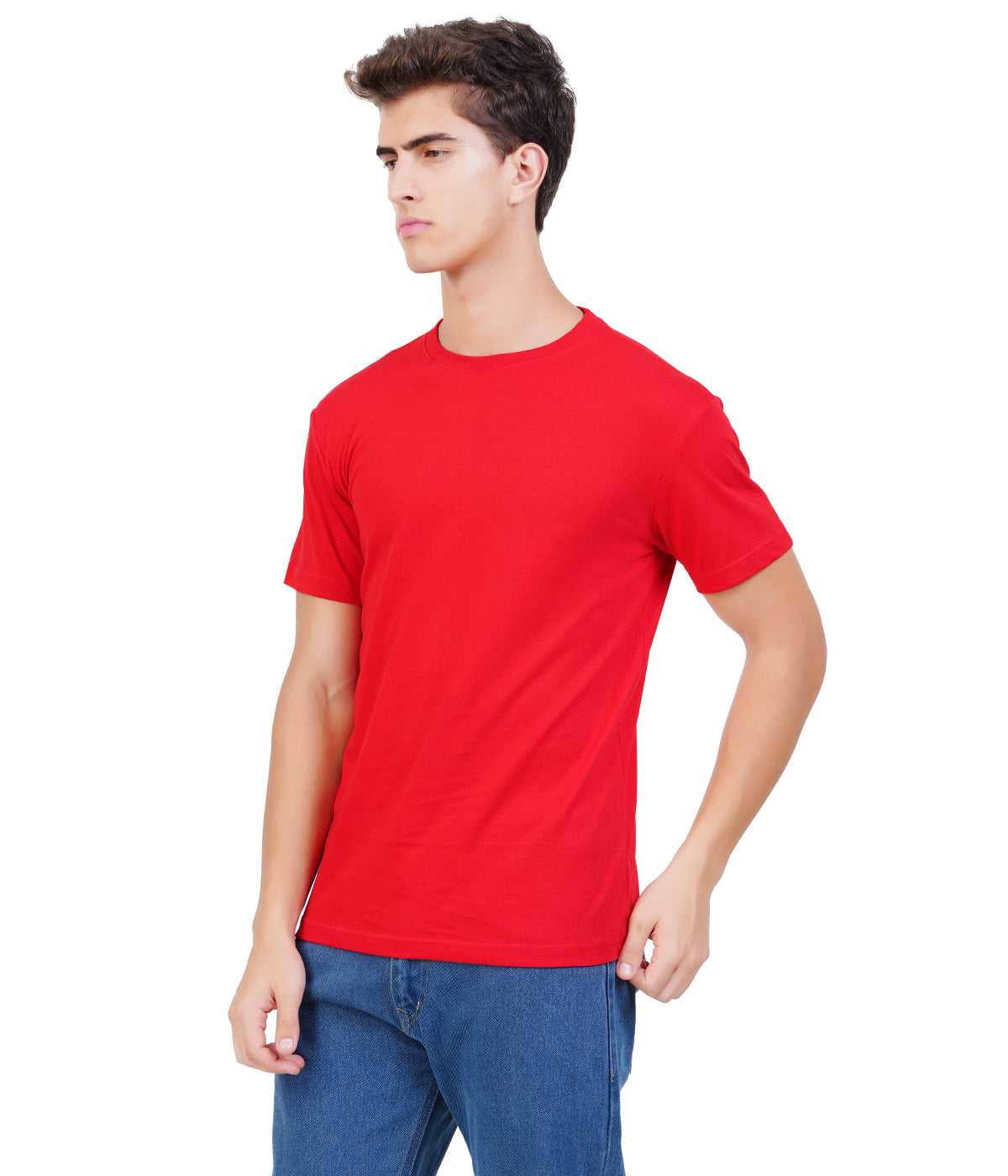 Pack of 5 – Premium Round Neck Cotton T-Shirts | Bio Wash Single Jersey | Regular Fit | Multicolor Combo