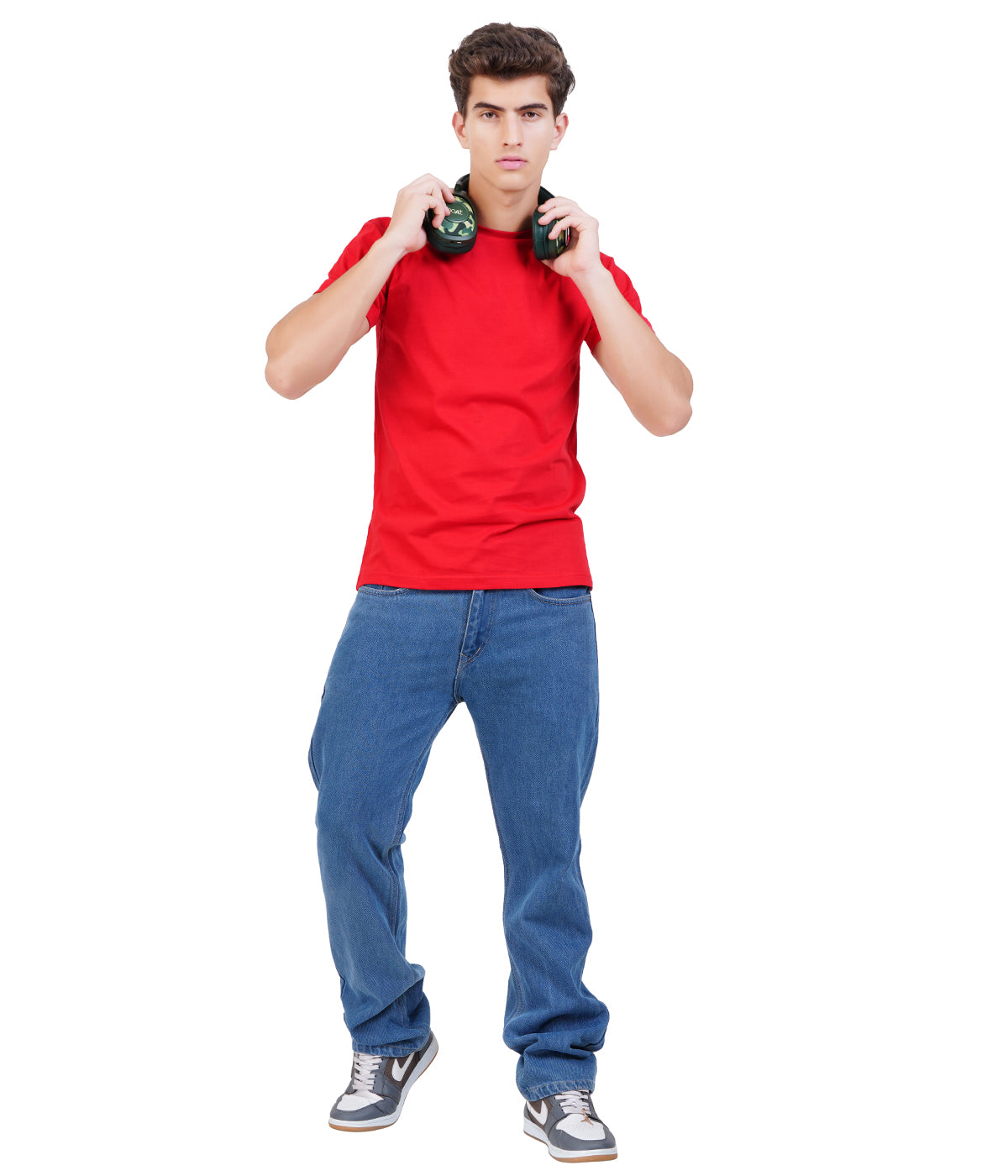 Pack of 5 – Premium Round Neck Cotton T-Shirts | Bio Wash Single Jersey | Regular Fit | Multicolor Combo
