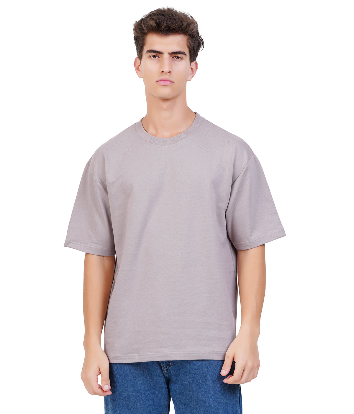 Oversized 100% Cotton T-Shirt – Ash Grey | Everyday Street Essential