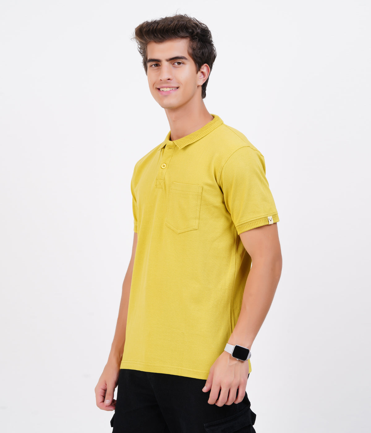 Men’s 100% Cotton Collar T-Shirt with Pocket – Pack of 5 | Bio-Wash Airtex 240 GSM | Multicolor Combo