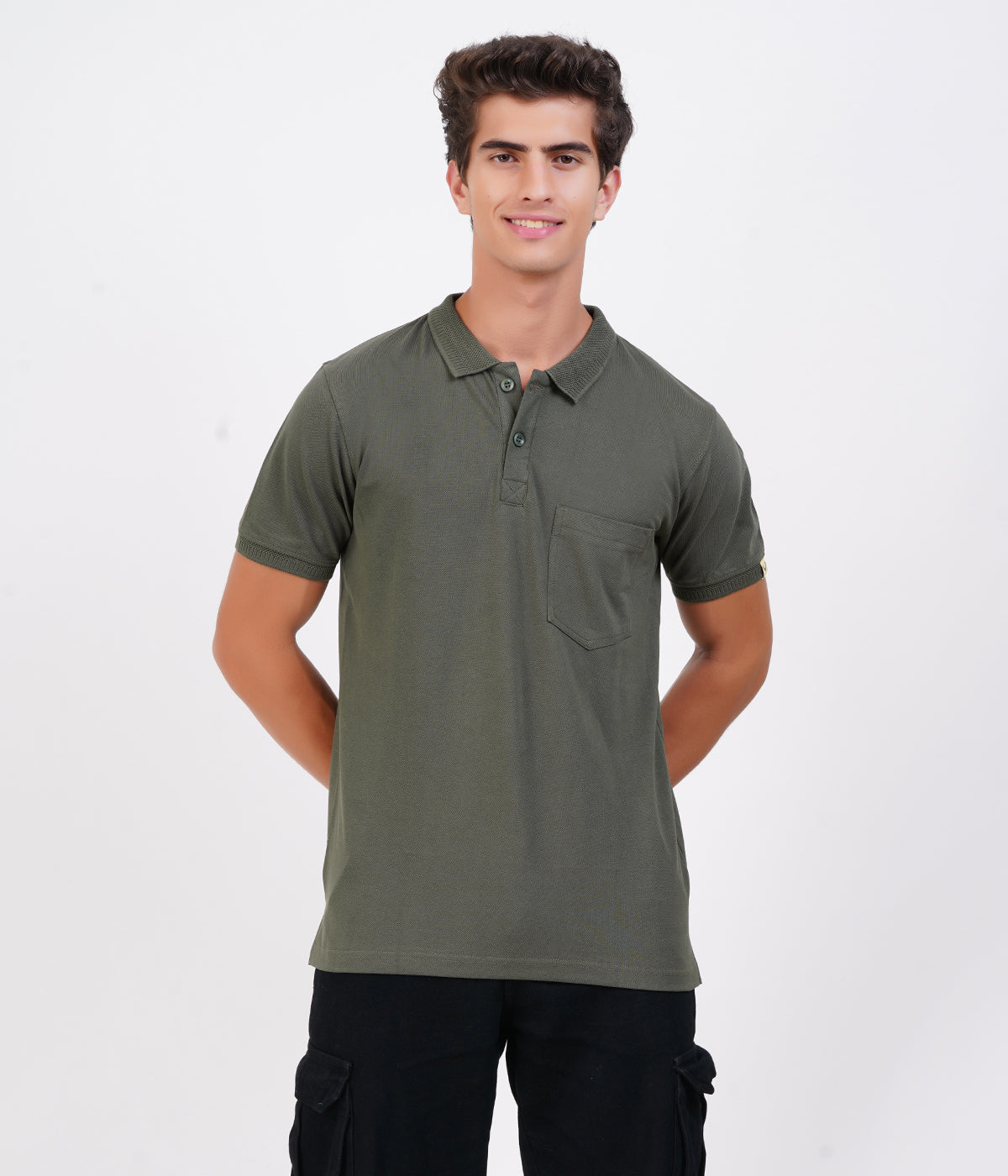 Men’s 100% Cotton Collar T-Shirt with Pocket – Pack of 5 | Bio-Wash Airtex 240 GSM | Multicolor Combo