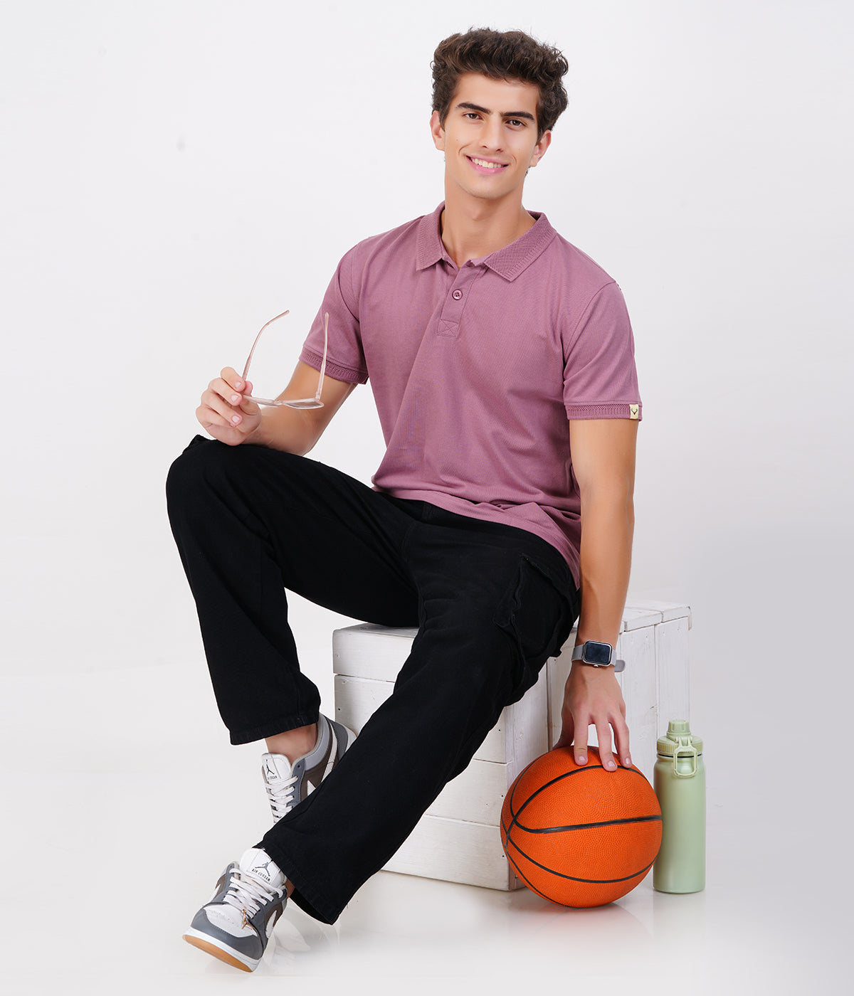 Men’s 100% Cotton Collar T-Shirts – Pack of 3 (Multi-Color) | Bio Wash Airtex | Regular Fit