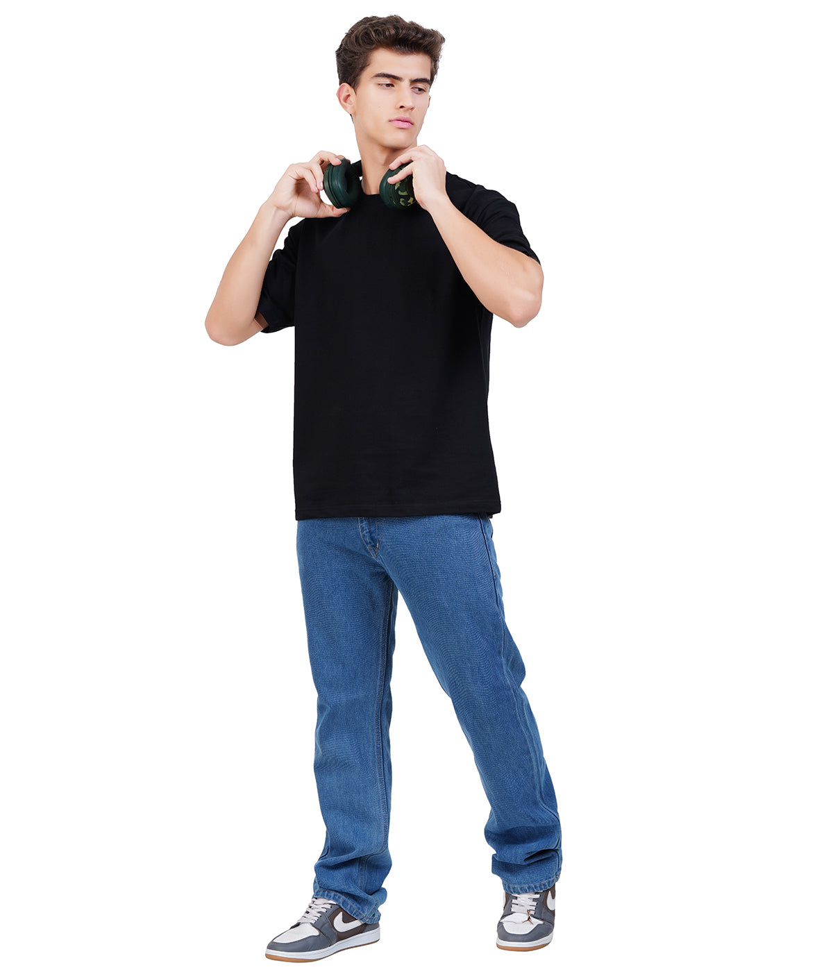 Oversized 100% Cotton T-Shirt – Black | Bold Streetwear Essential