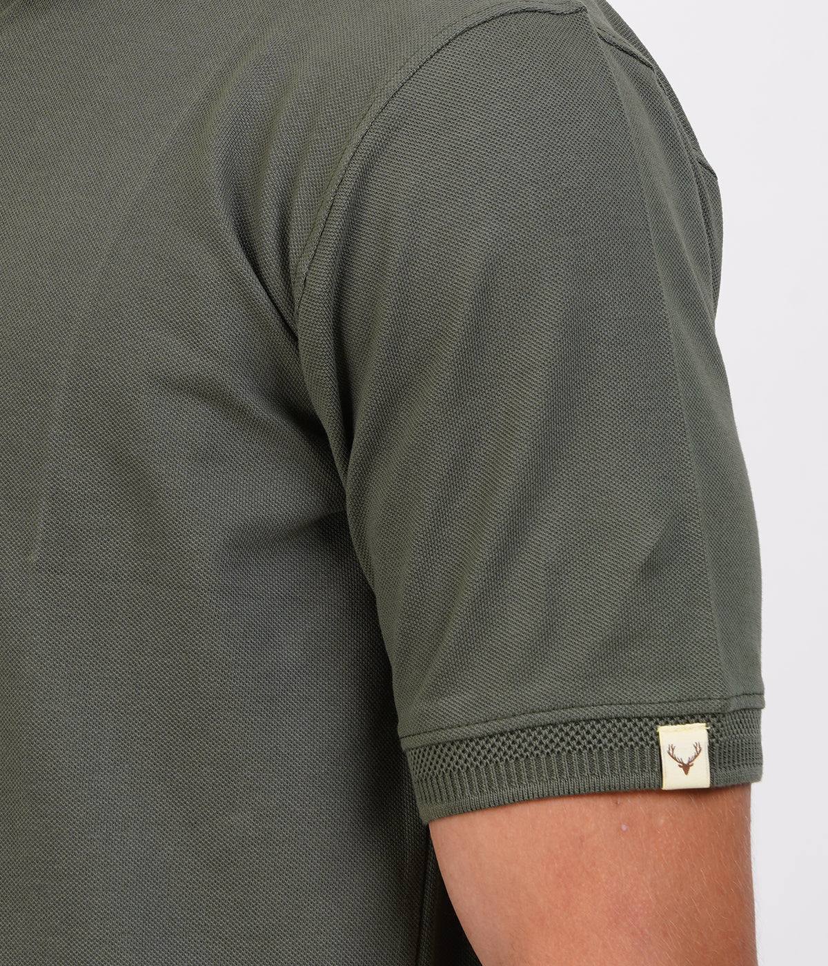 Men’s 100% Cotton Collar T-Shirt – Bio Wash Airtex, Regular Fit (Charcoal)