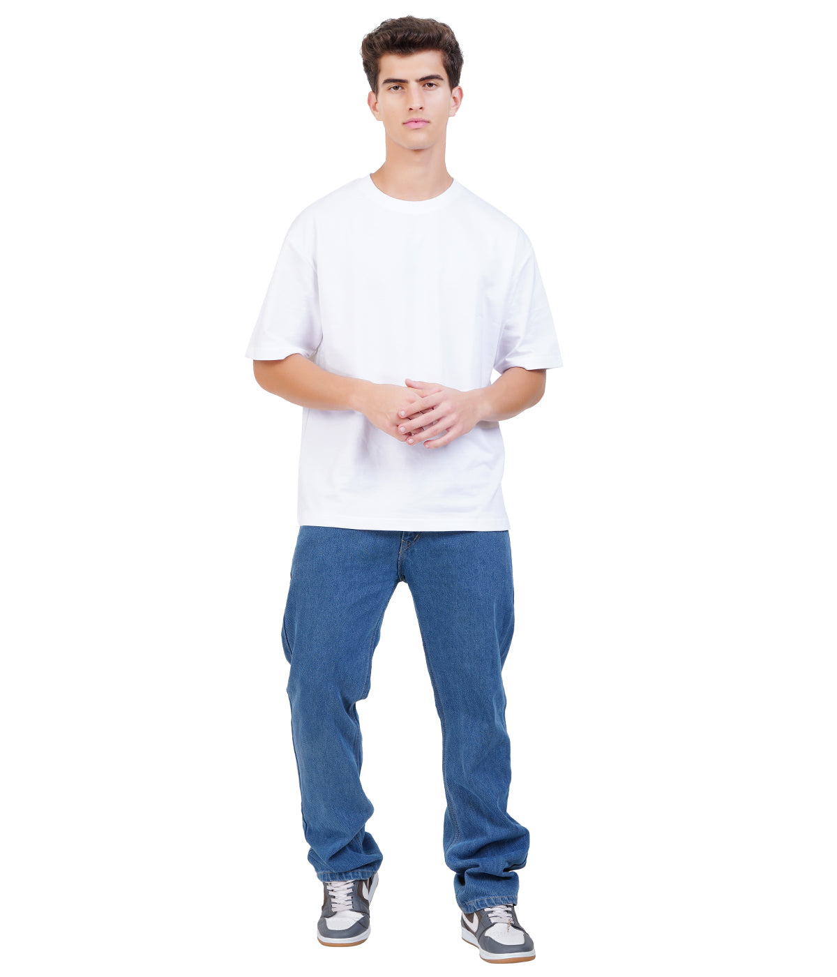 Oversized 100% Cotton T-Shirt – White | Classic Everyday Essential