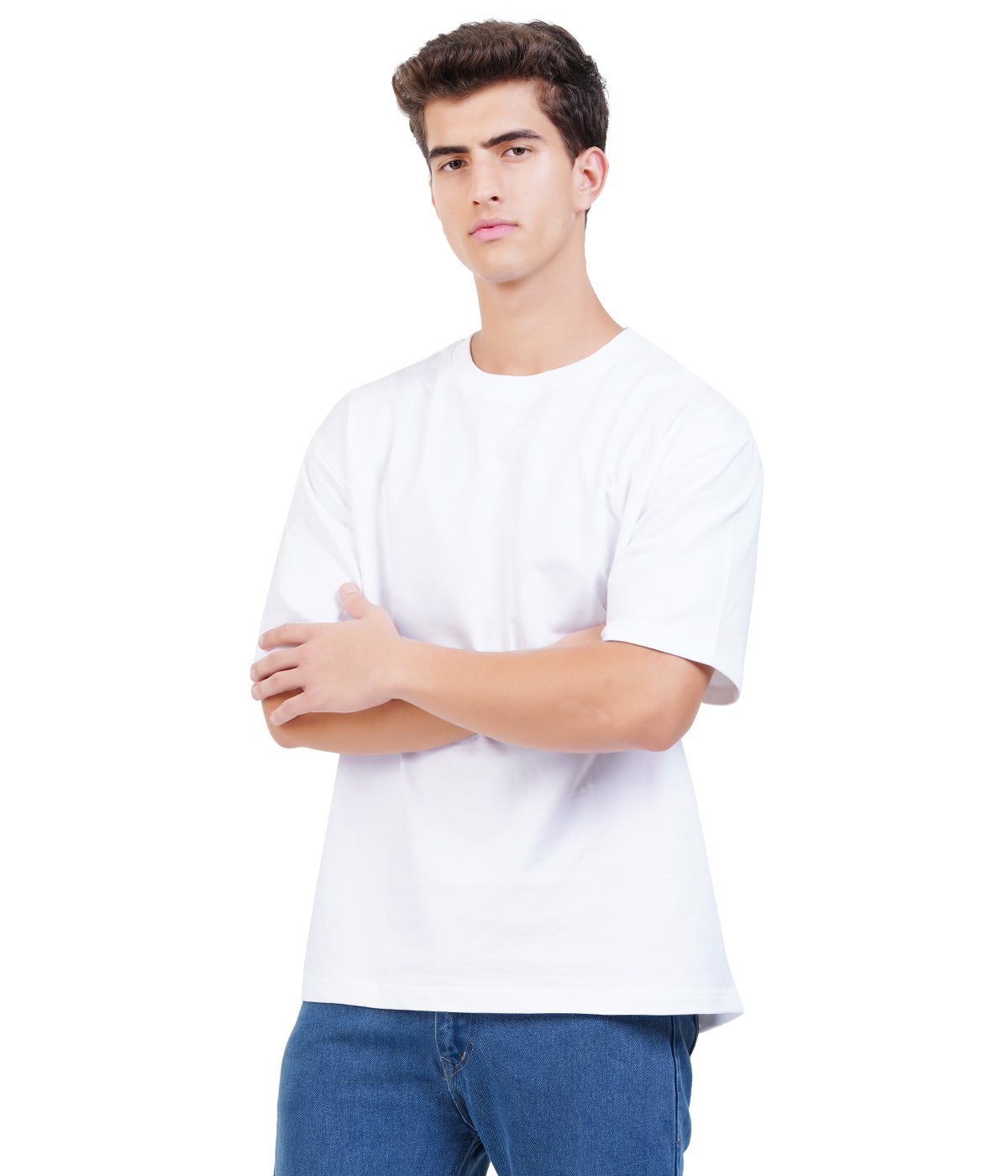 Oversized 100% Cotton T-Shirt – White | Classic Everyday Essential
