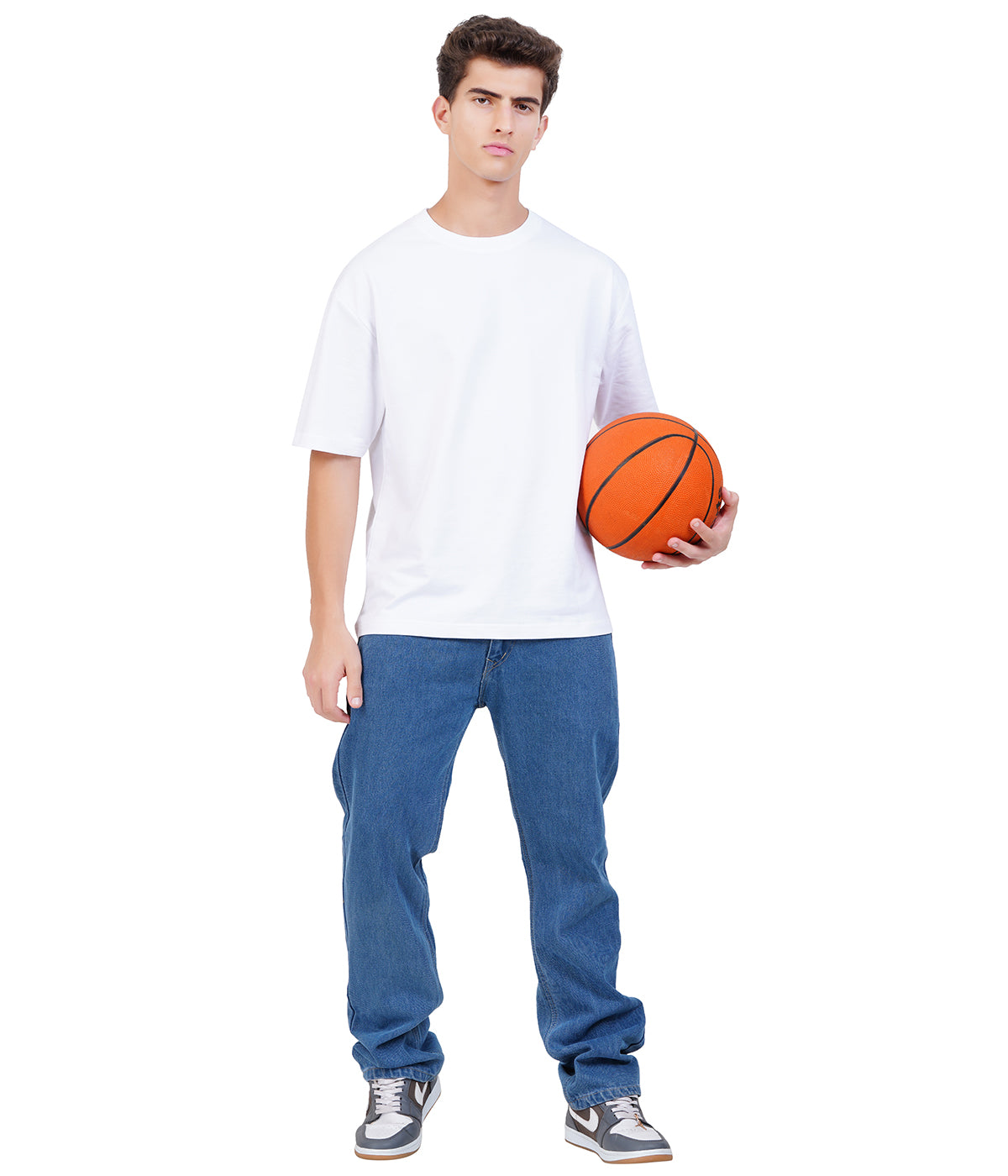 Oversized 100% Cotton T-Shirt – White | Classic Everyday Essential